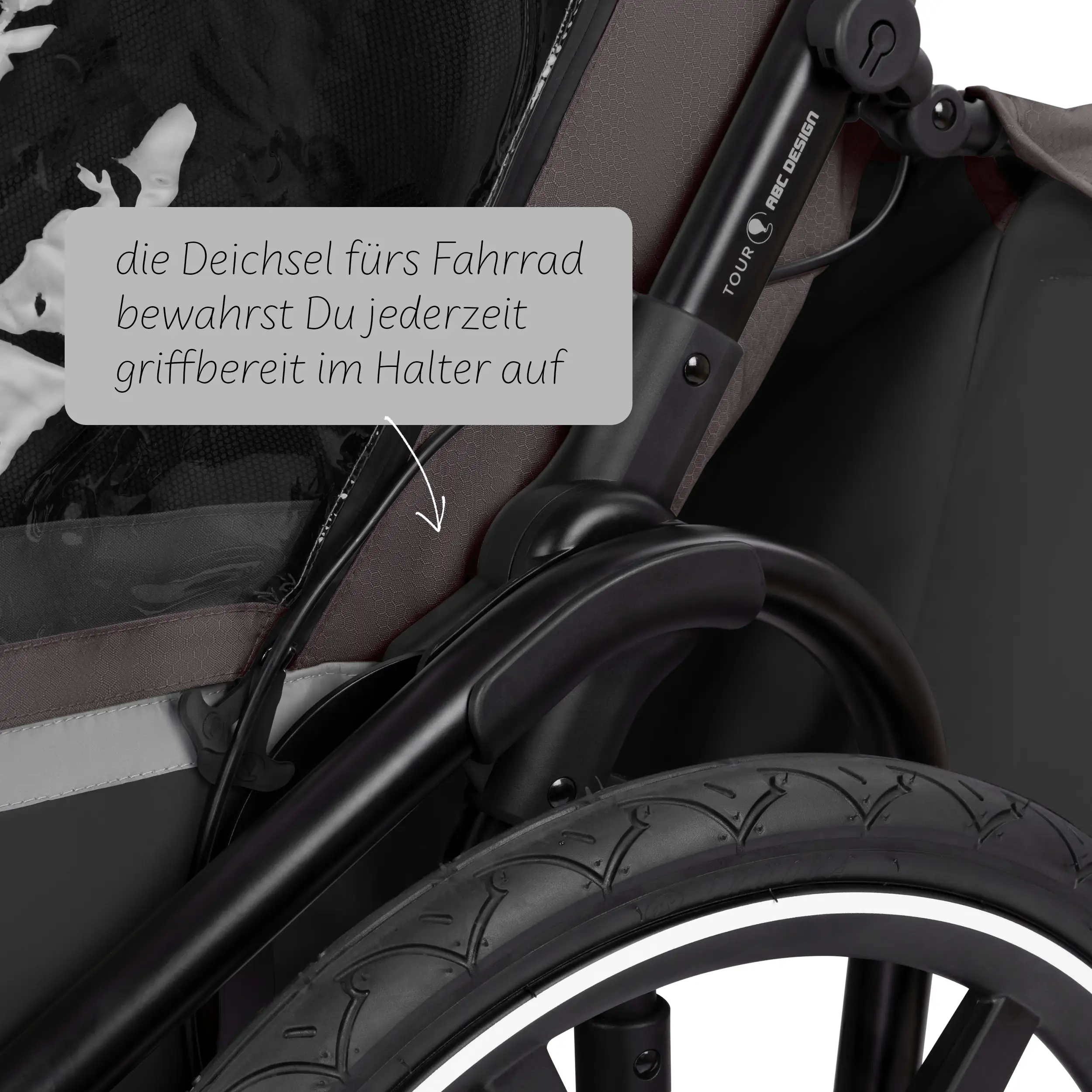 Fahrradanhänger Tour 2 mit 2 Komfortsitzen & Lufträdern - Falcon