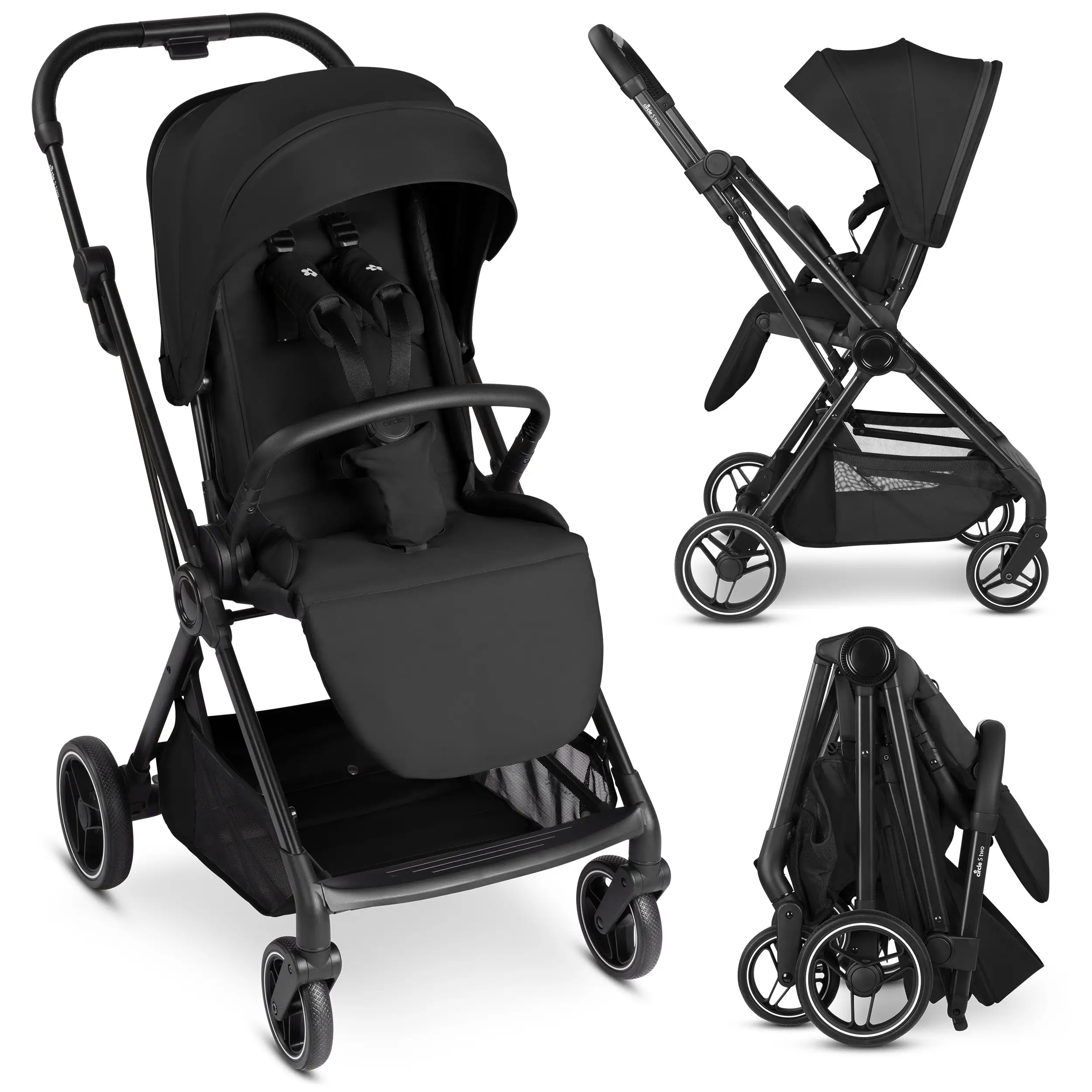Poussette S Two - Black Poussette S Two - Black