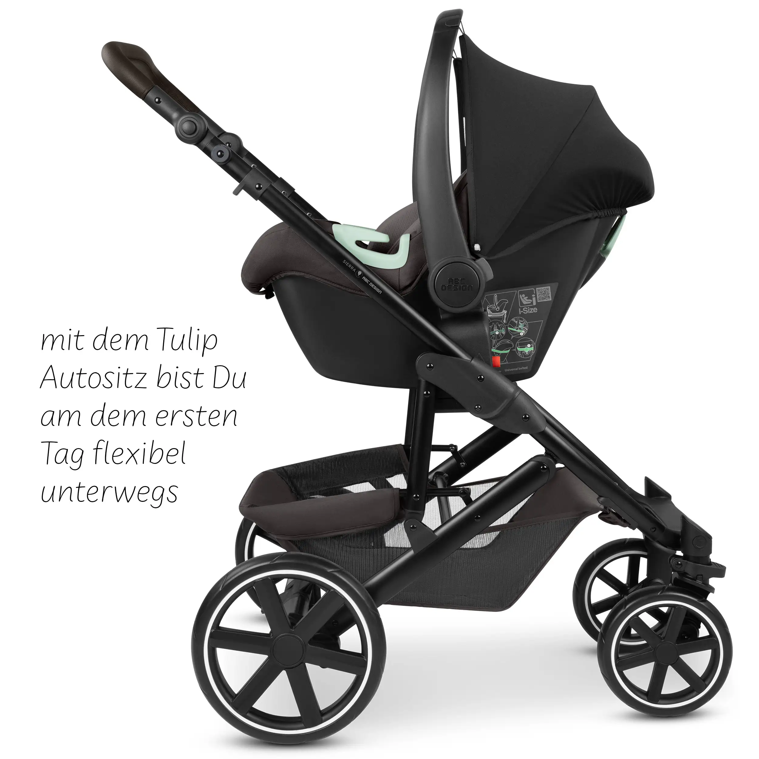 3in1-Kinderwagen-Set Sierra - Nut
