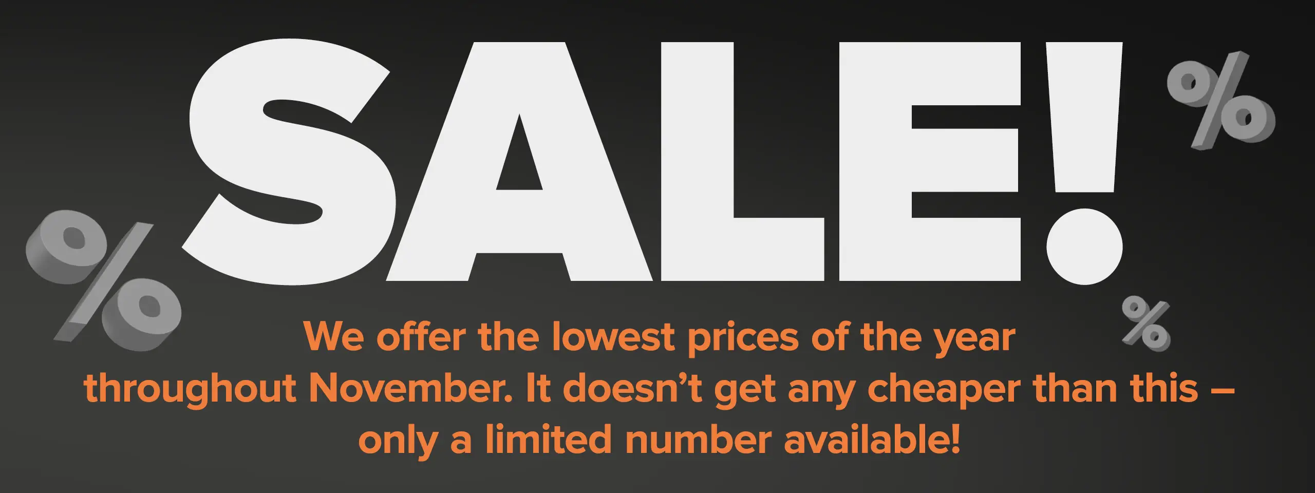 Sale section with Black Month deals