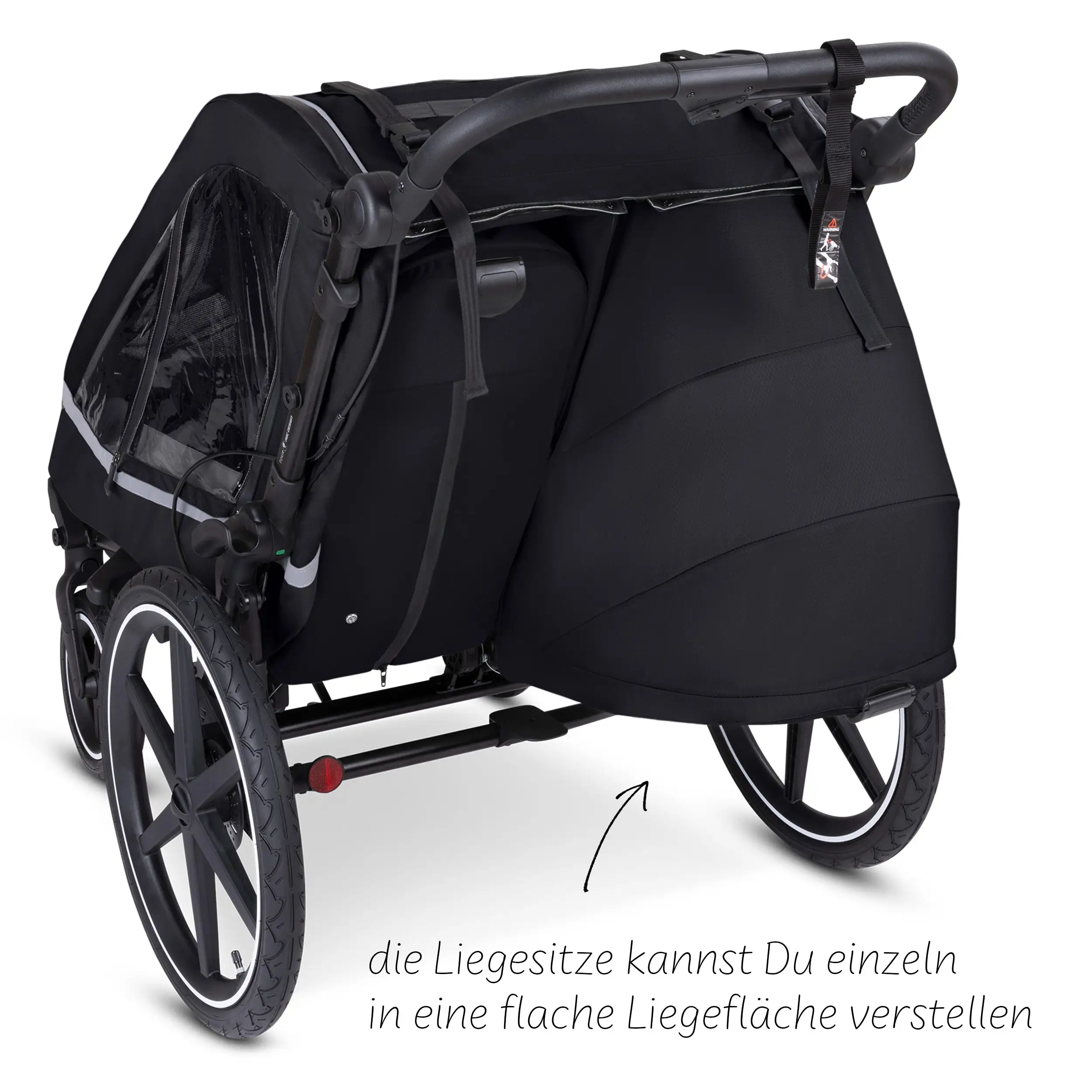 Fahrradanhänger Tour inkl. Neugeboreneneinsatz & Sport Kit - Ink