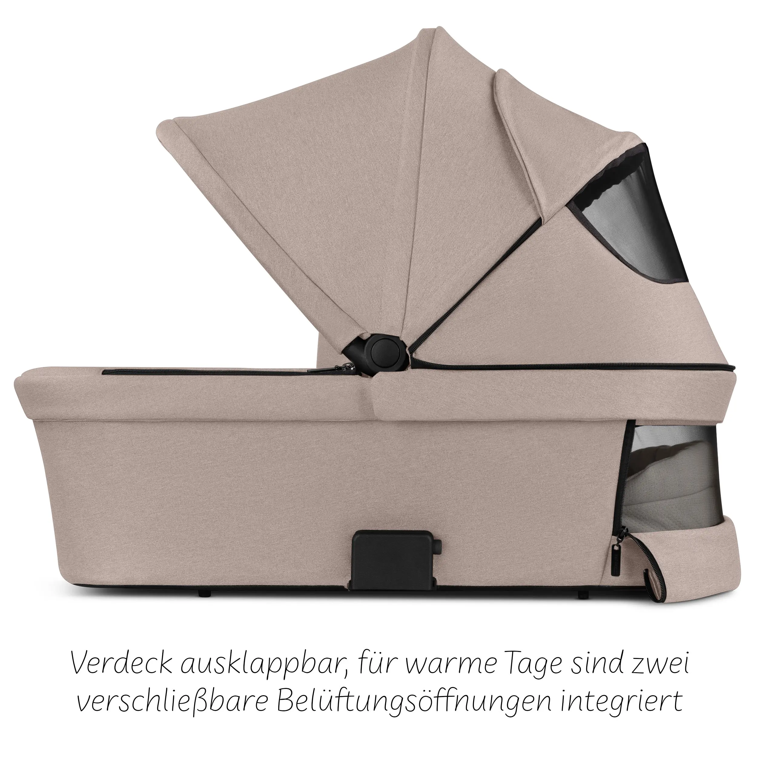 Kombi-Kinderwagen Salsa 5 Air inkl. Wickeltasche, Sonnenschirm, Regenschutz, Becherhalter - Camel