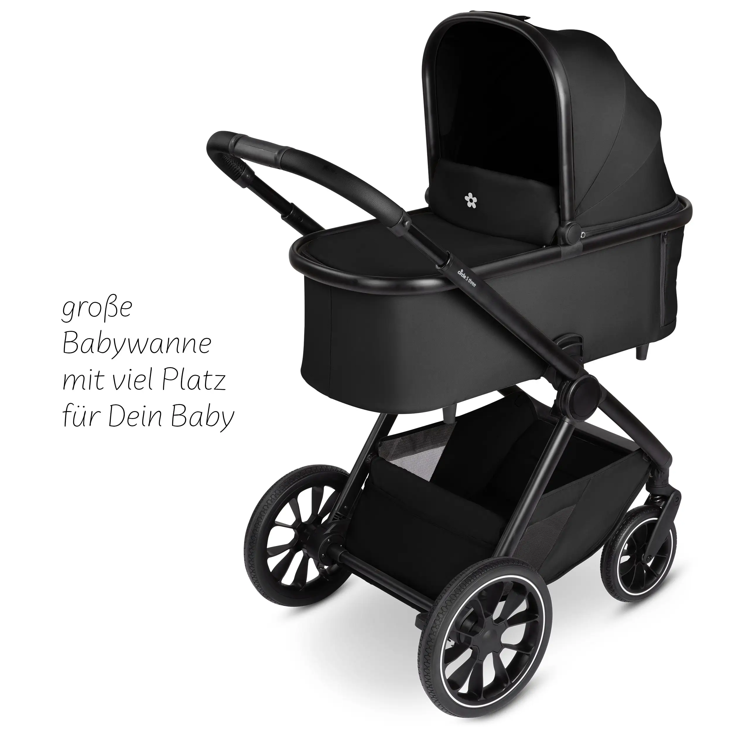 2in1 Stroller S Three - Black 2in1 Stroller S Three - Black