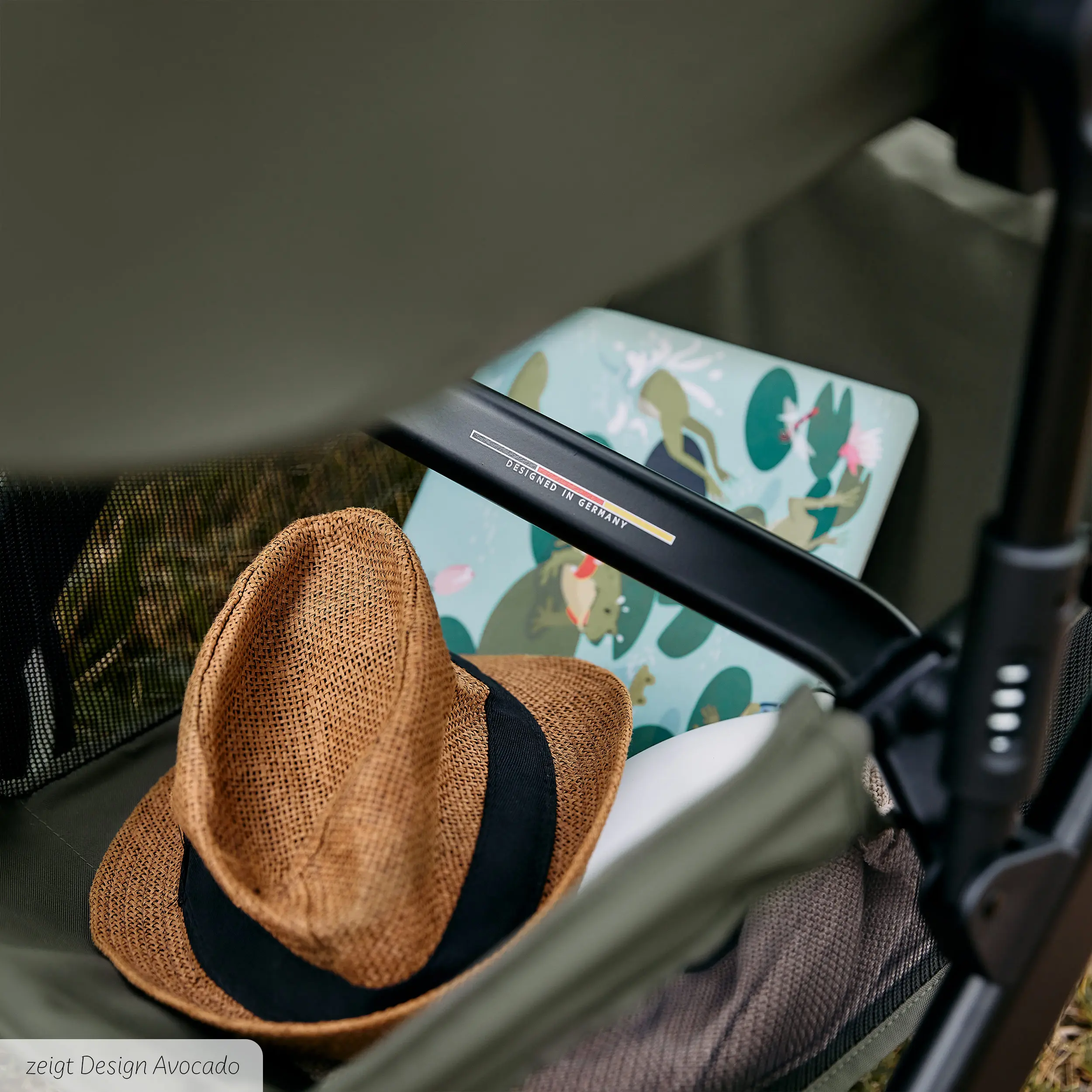 Kombi-Kinderwagen Salsa 5 Air inkl. Wickeltasche, Sonnenschirm, Regenschutz, Becherhalter - Coal