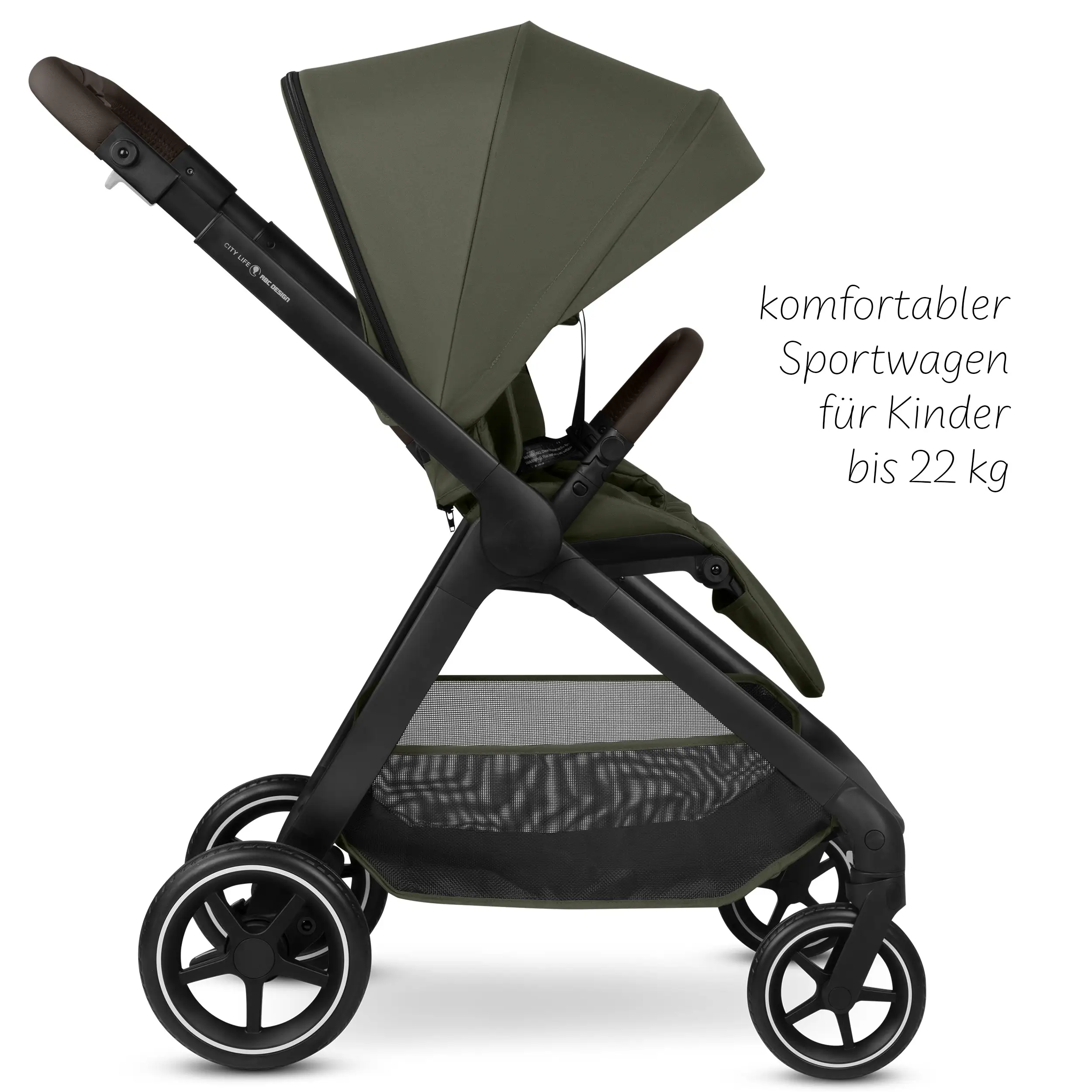 Travel System City Life inkl. Babyschale Calla mit Liegefunktion - Avocado
