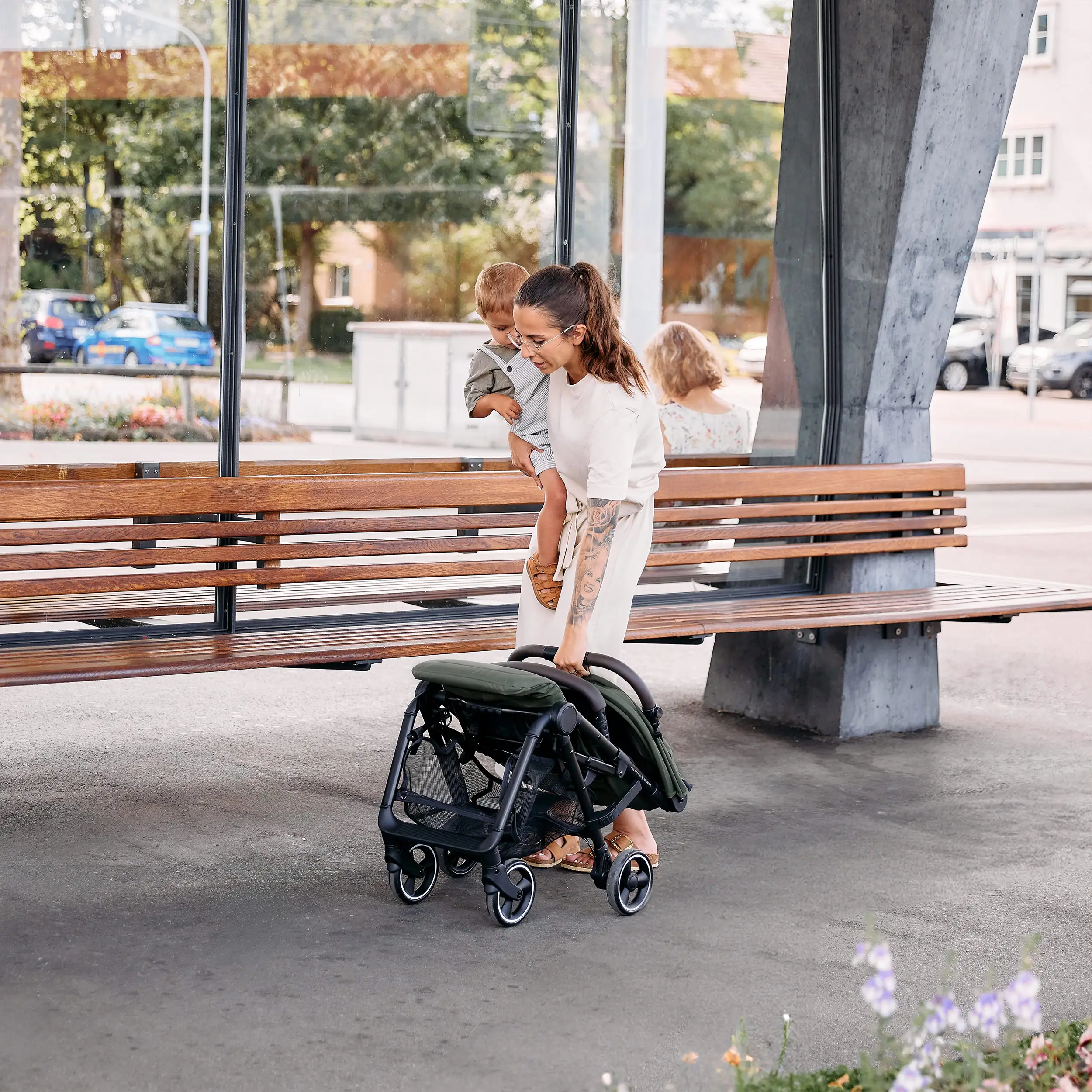 Reisebuggy Ping 3 Travel mit Zubehörset  - Avocado