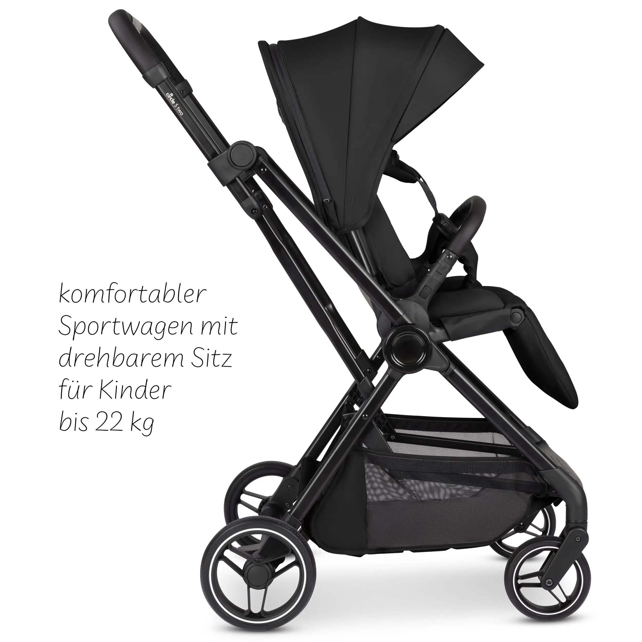 Poussette S Two - Black Poussette S Two - Black