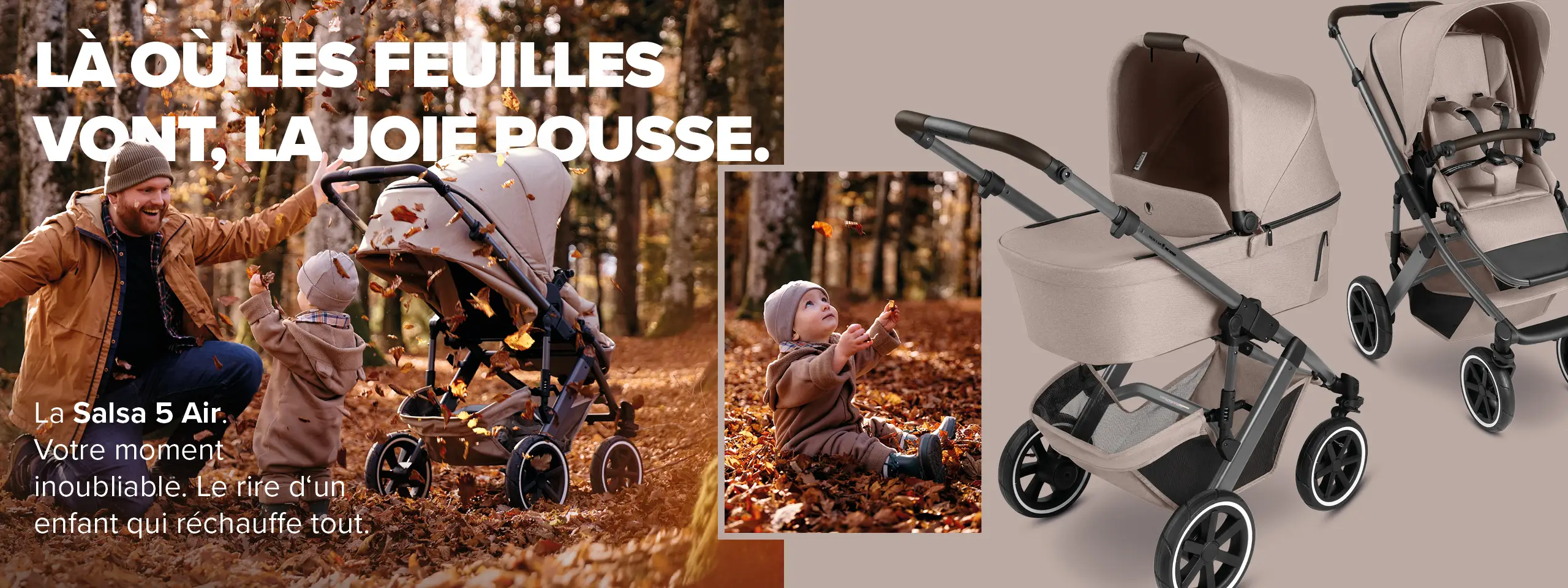 Poussette 2en1 Salsa 5 Air - Camel