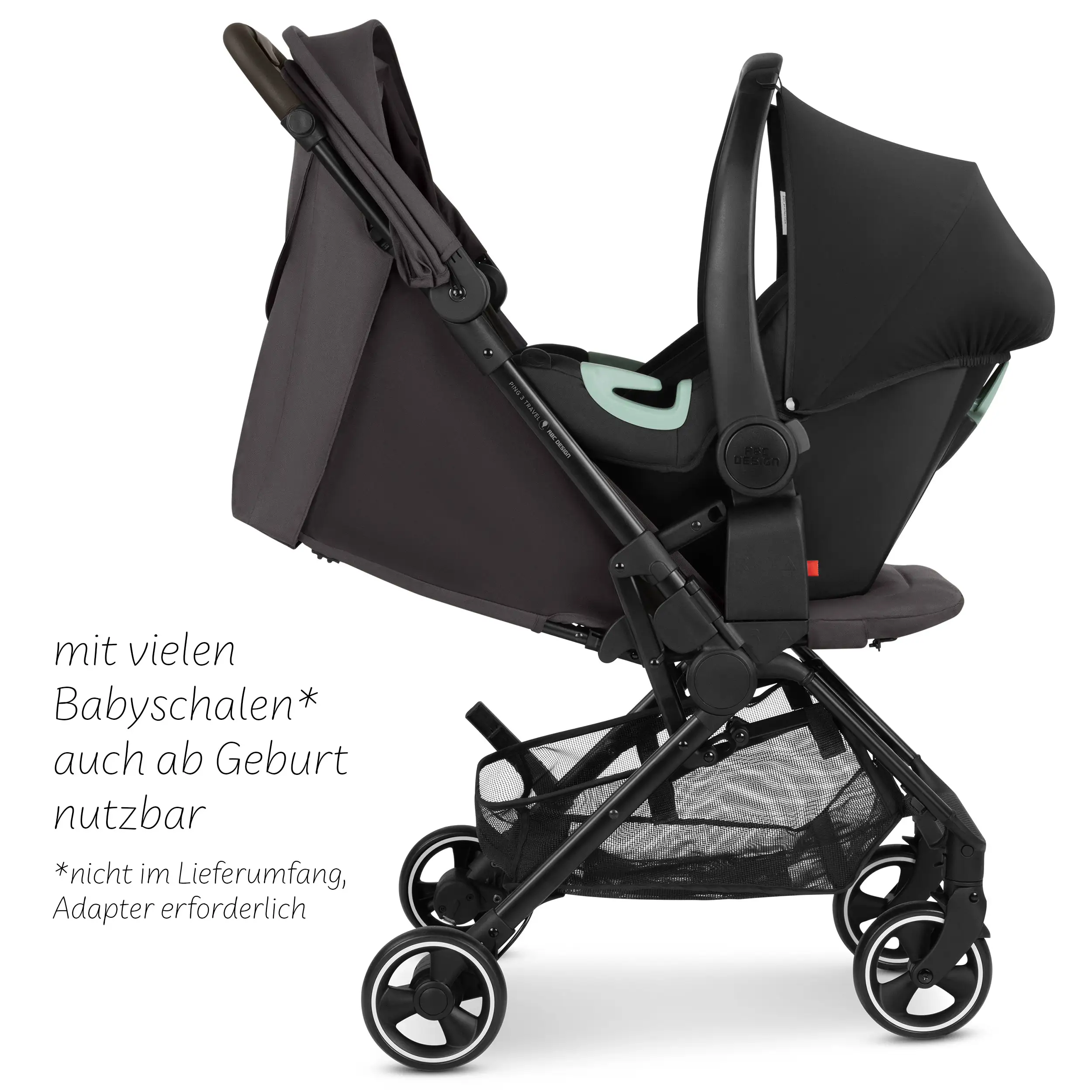 Reisebuggy Ping 3 Travel mit Zubehörset  - Falcon