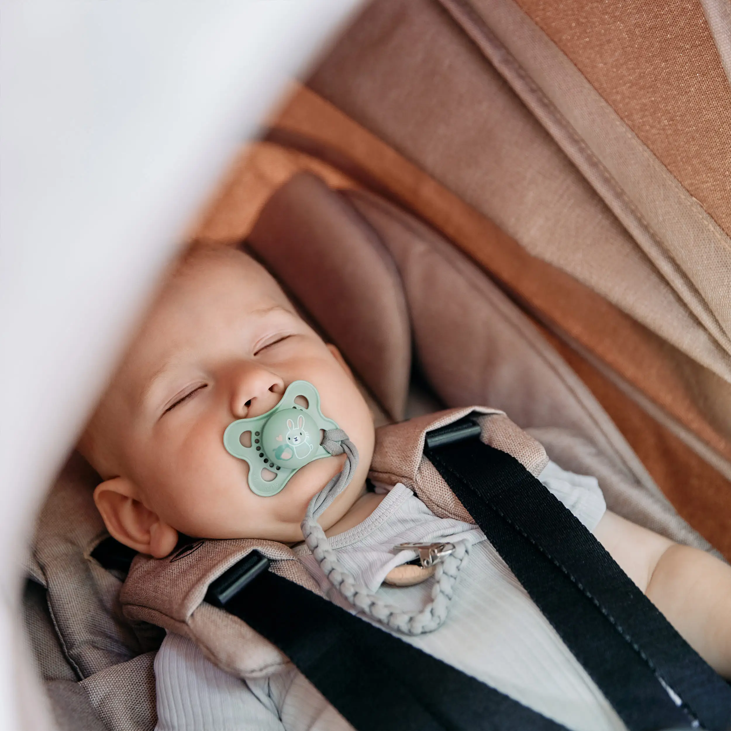 Kombi-Kinderwagen Salsa 5 Air  inkl. Wickeltasche Urban, Moskitonetz, Regenschutz - Camel