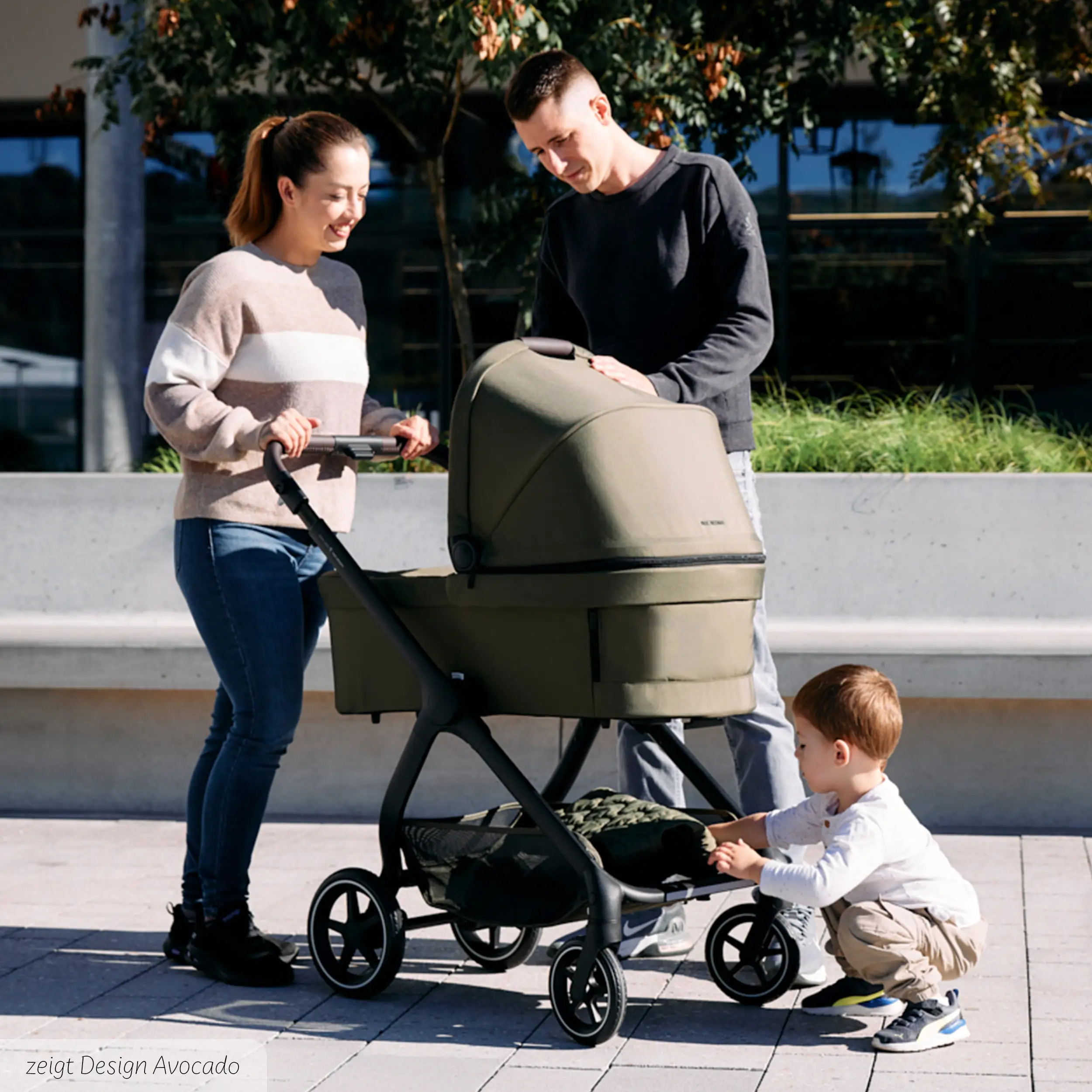 3in1 Kinderwagen-Set City Life inkl. Babyschale Maxi Cosi Pebble 360 Pro 2 - Nature
