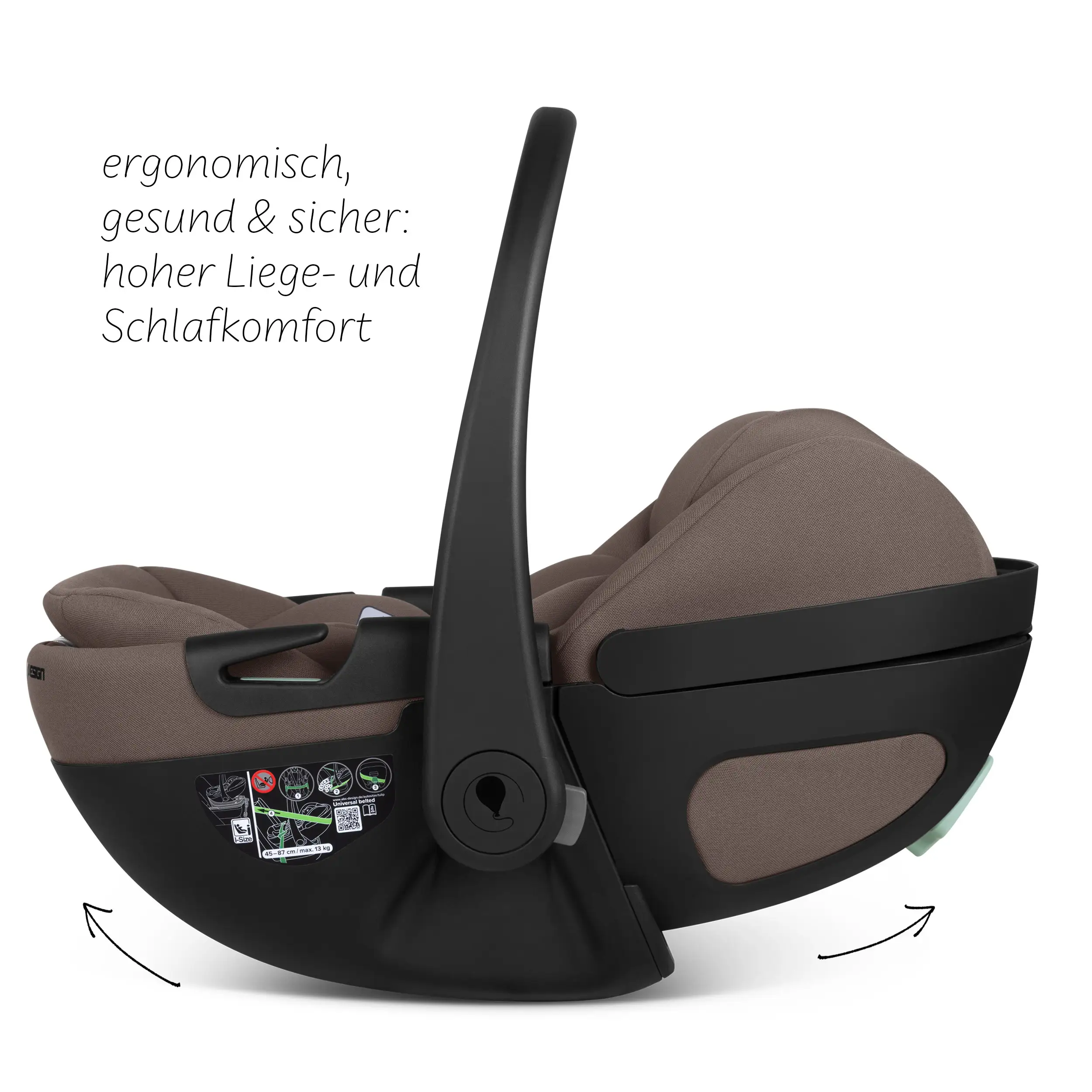Babyschale mit Liegefunktion Calla i-Size - Nature Flex