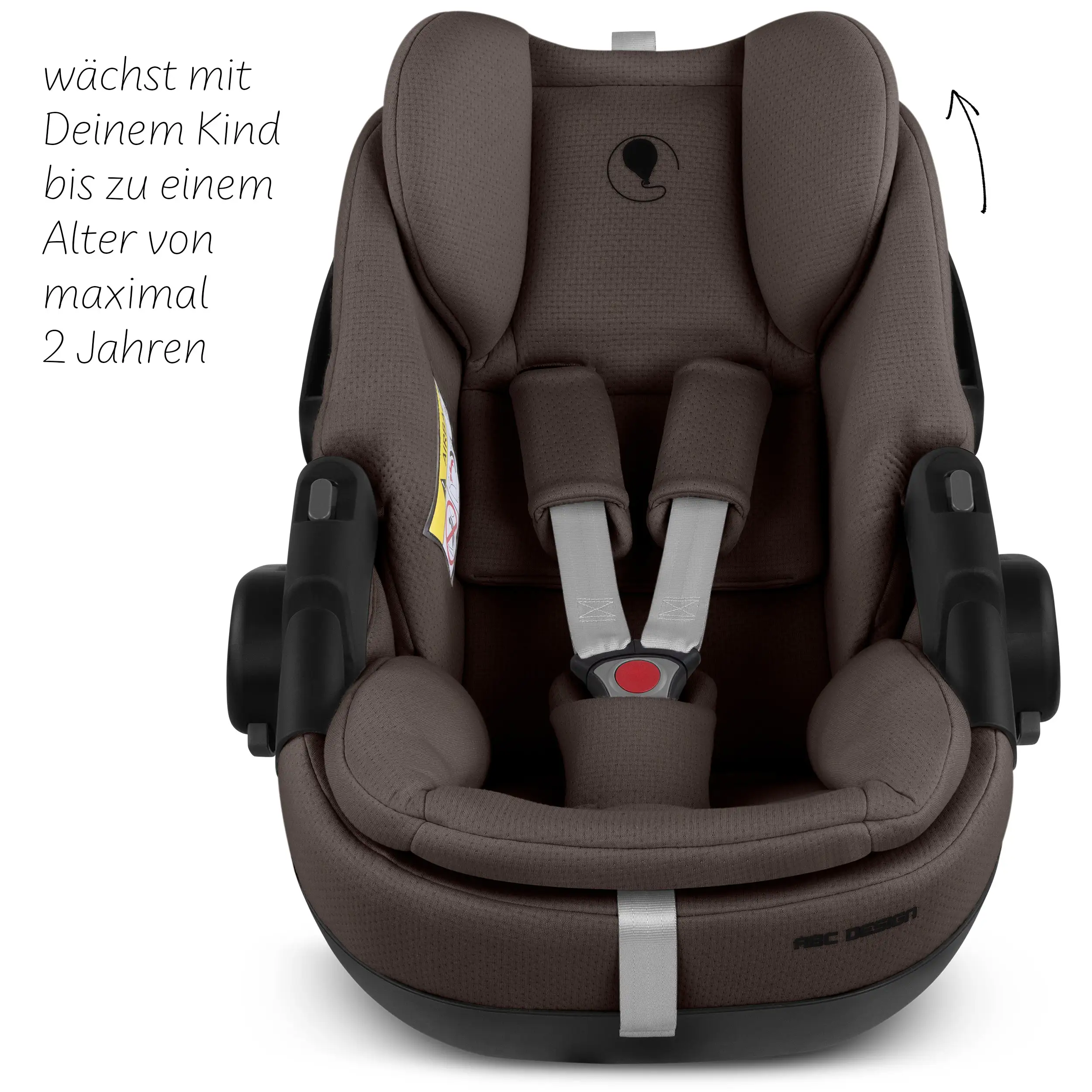 Babyschale mit Liegefunktion Calla i-Size inkl. drehbarer Isofix Base Root- Espresso