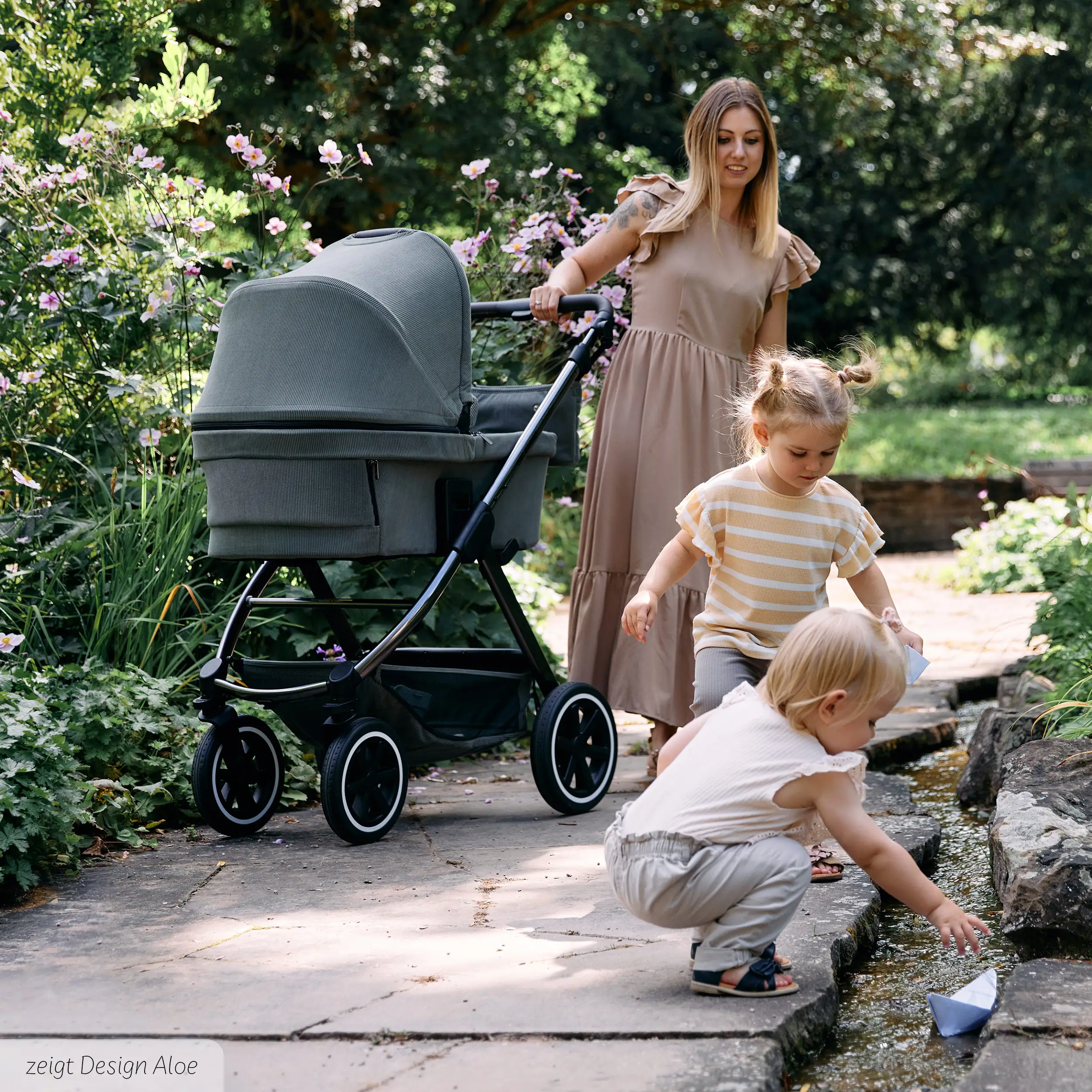 Kombi-Kinderwagen Samba - Berry