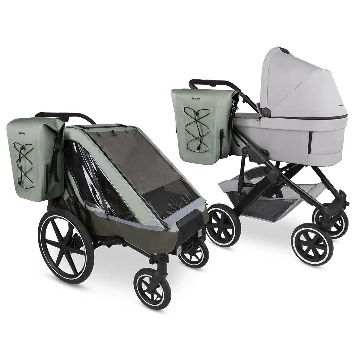 Montage an Kinderwagen