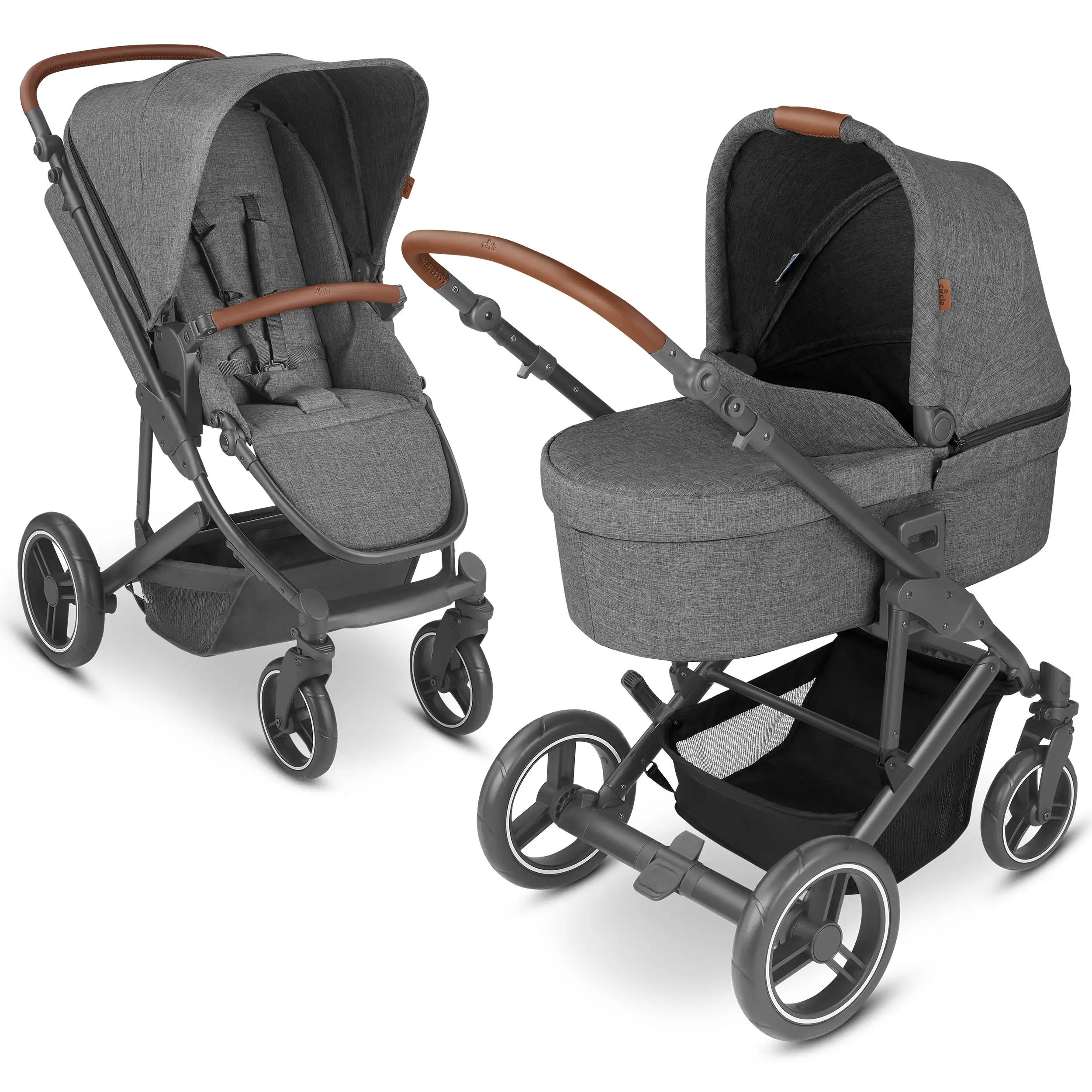 Kombi-Kinderwagen Aversa 4 - Woven Piano