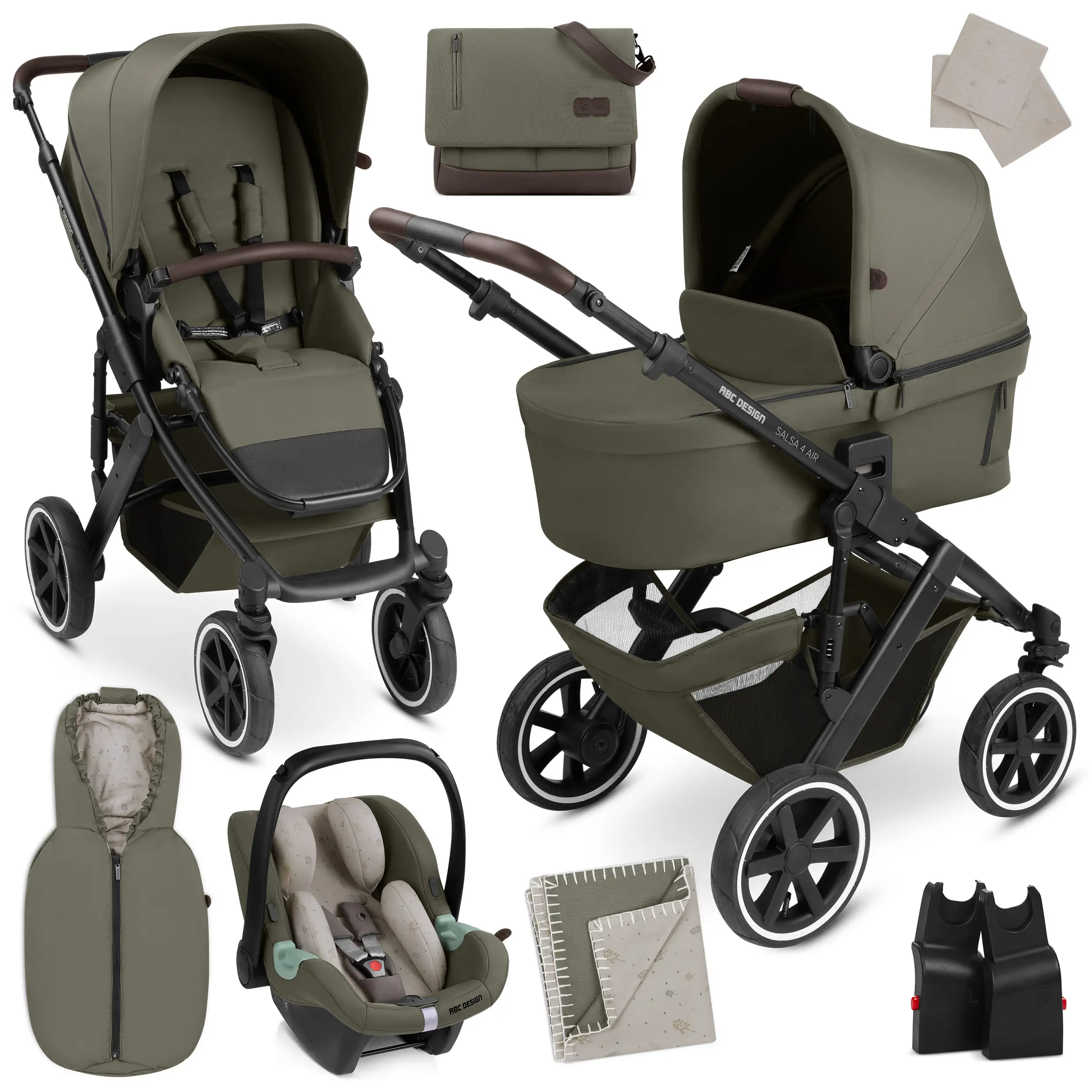 3in1 Kinderwagen-Set Salsa 4 Air - Wheat