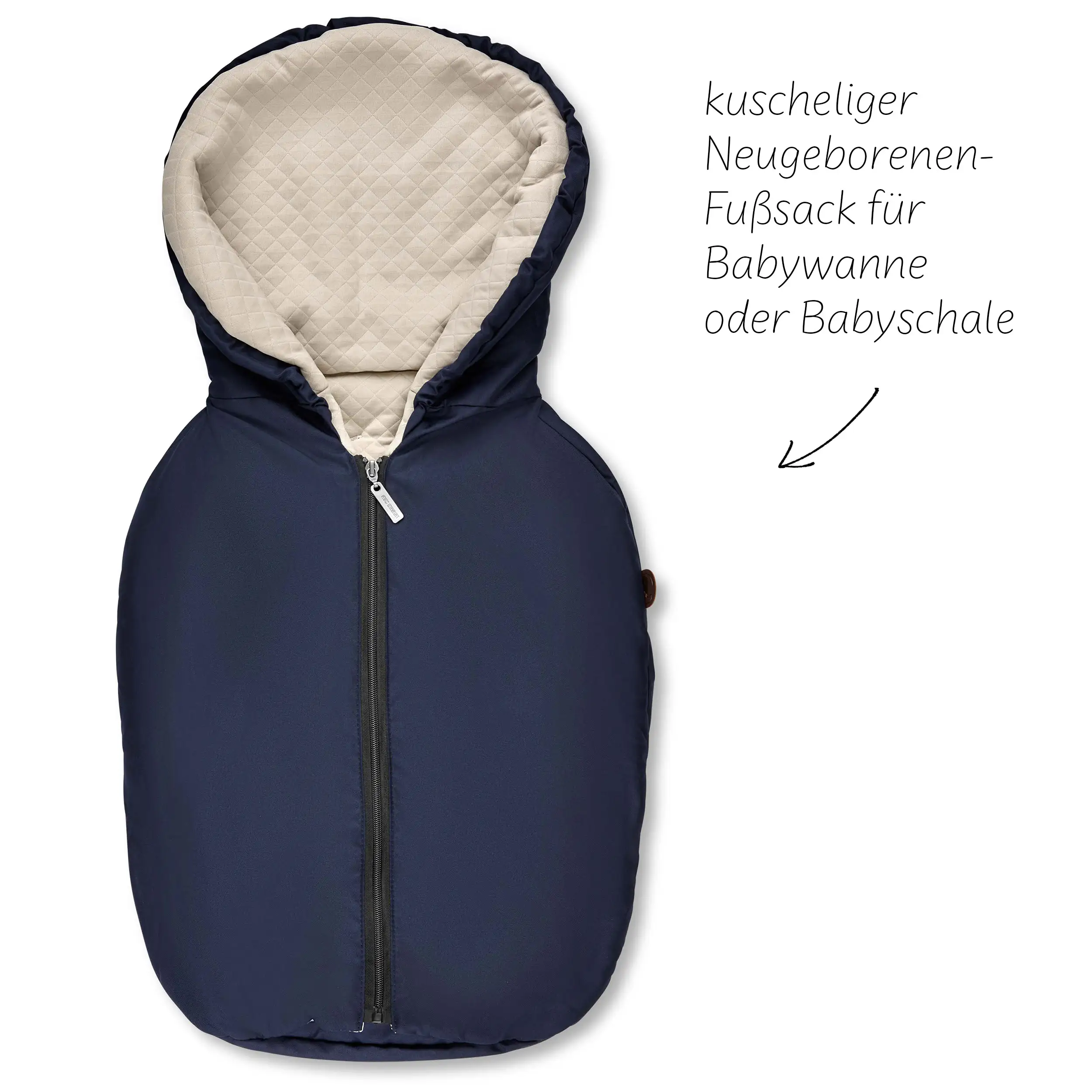 Neugeborenen Fußsack - Navy