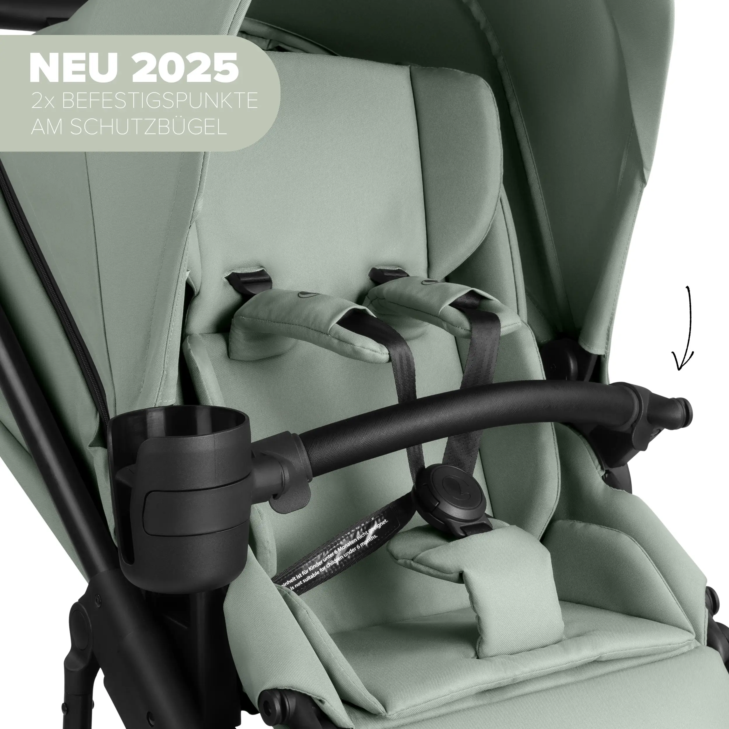 Kombi-Kinderwagen Salsa 5 Air  inkl. Wickeltasche Urban, Moskitonetz, Regenschutz - Pine