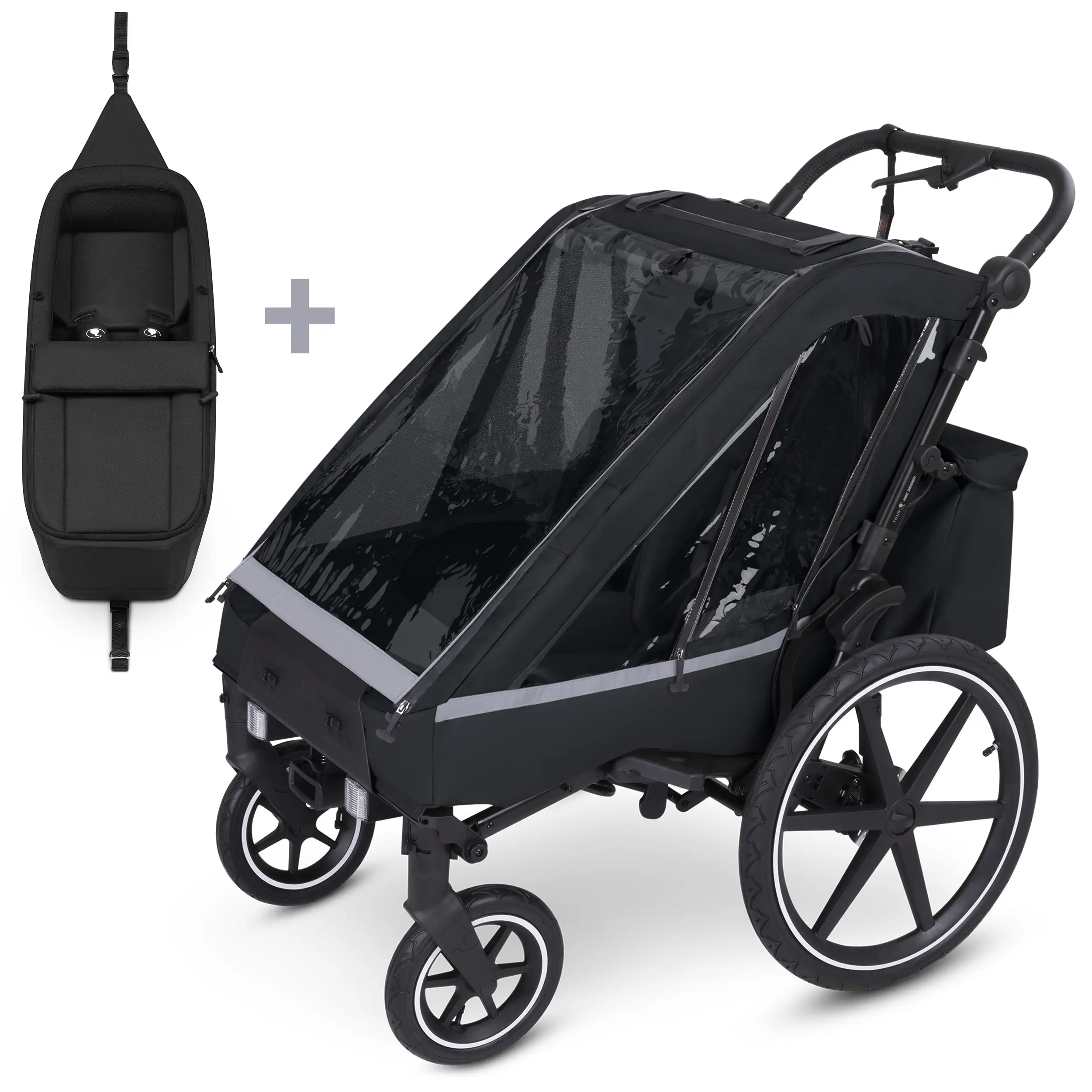 Fahrradanhänger Tour inkl. Neugeboreneneinsatz - Ink