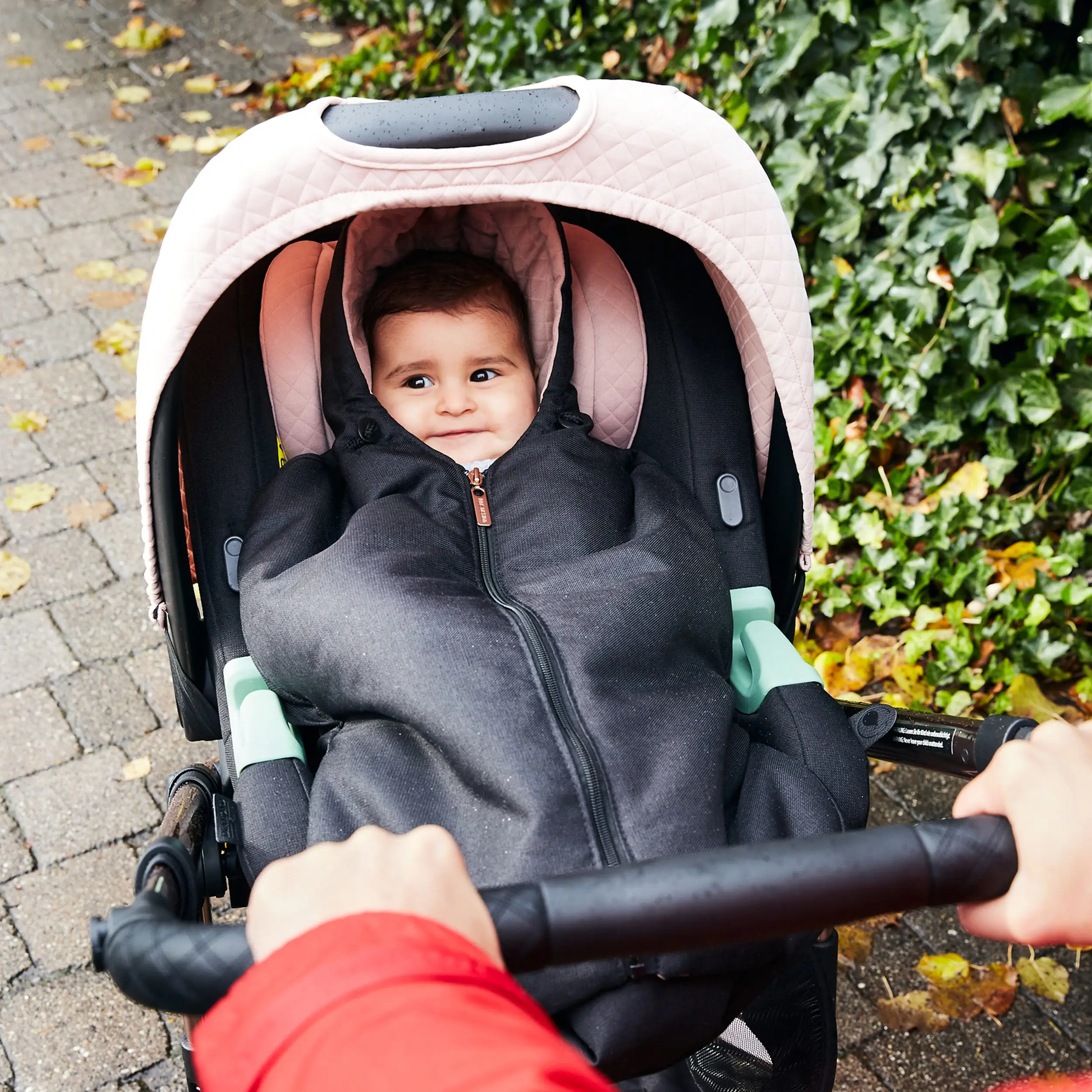 Newborn Footmuff for Infant Car Seat Carrycot Black