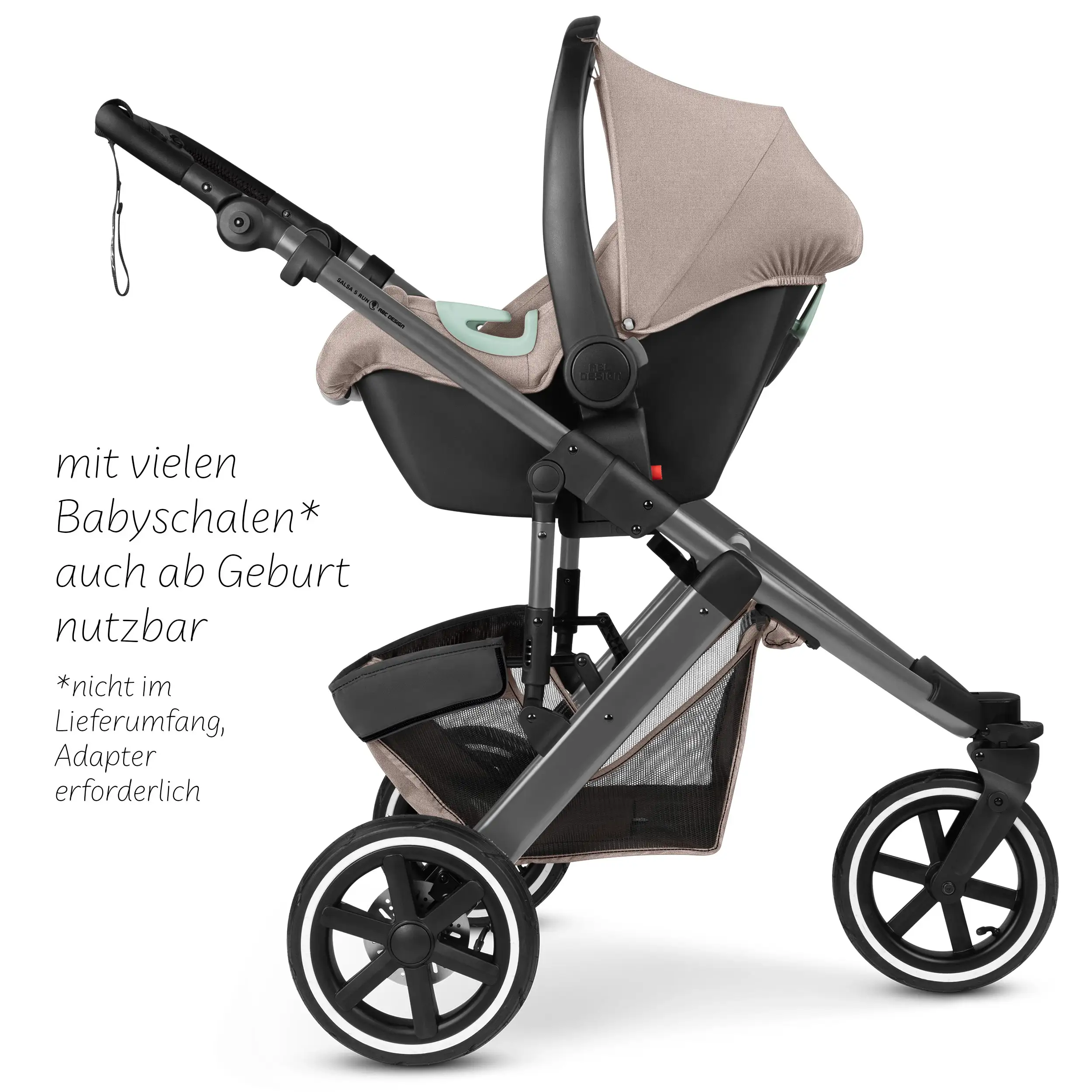 Poussette 2en1 Salsa 5 Run - Camel Poussette 2en1 Salsa 5 Run - Camel