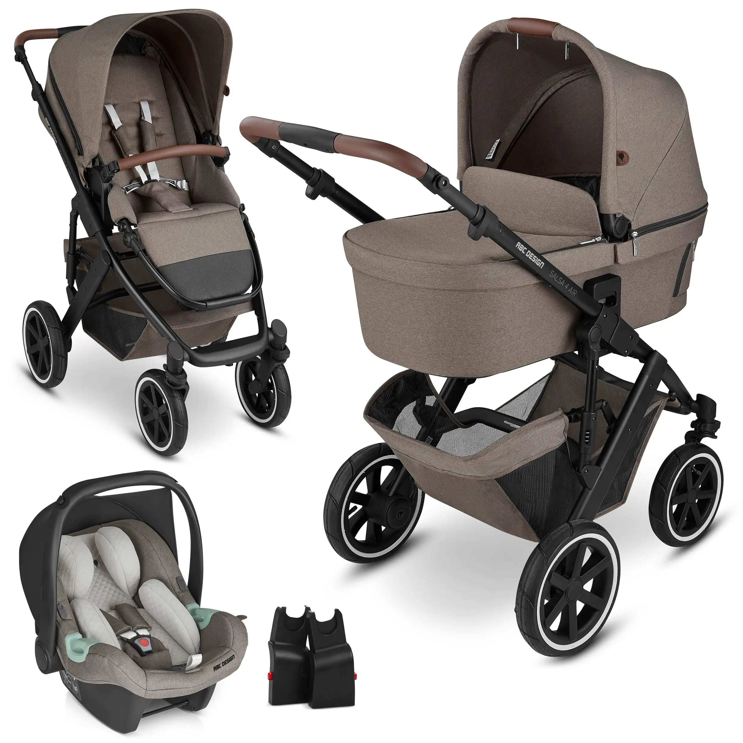 3in1-Kinderwagen-Set Salsa 4 Air - Nature