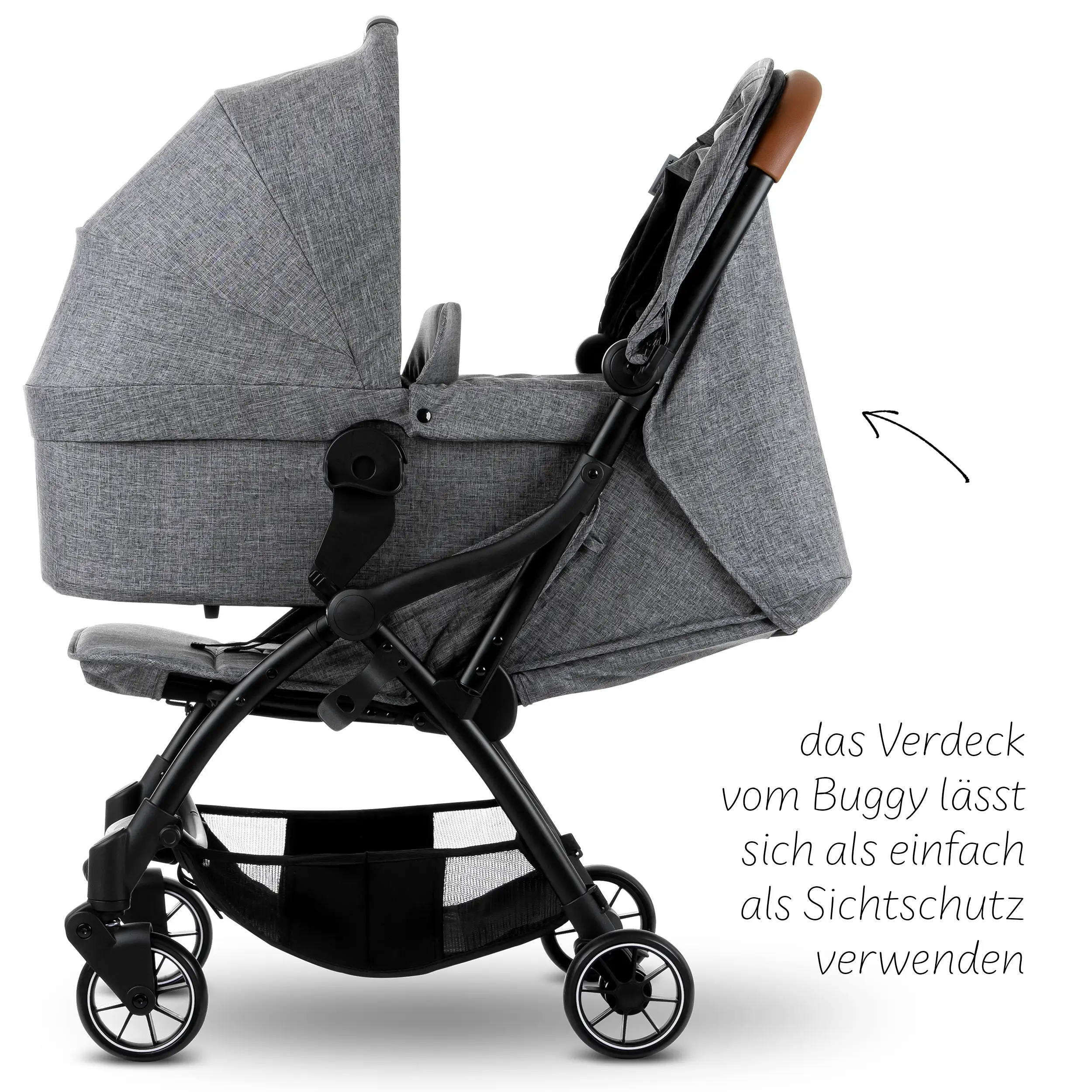 3in1 Kinderwagen-Set Flash - Woven Graphite