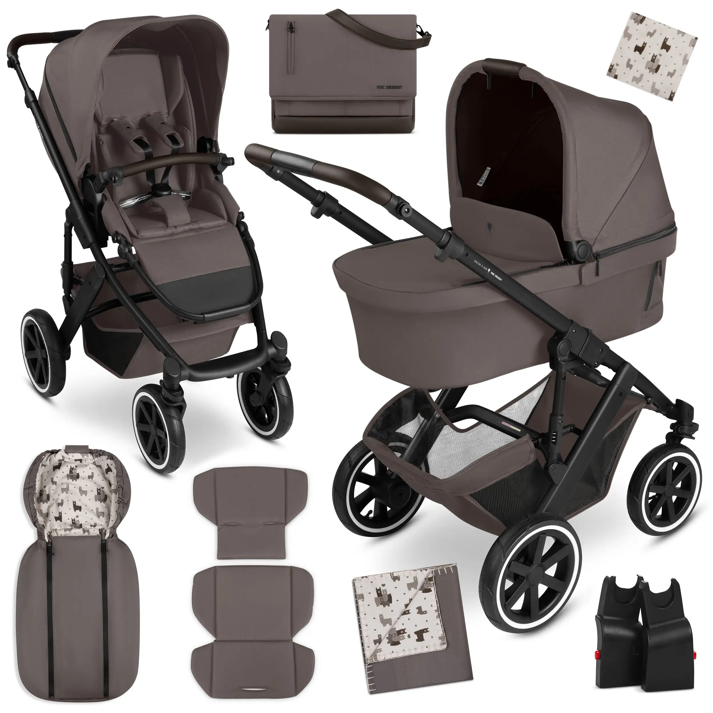 2in1 Kinderwagen-Set Salsa 5 Air - Marron