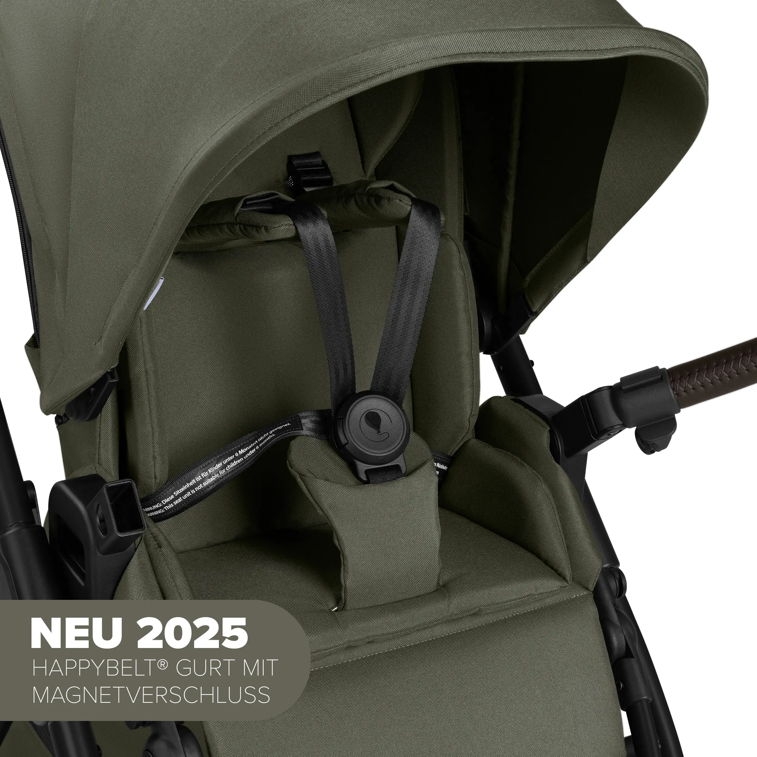 3in1-Kinderwagen-Set Samba 2 inkl. Babyschale Calla mit Liegefunktion - Avocado