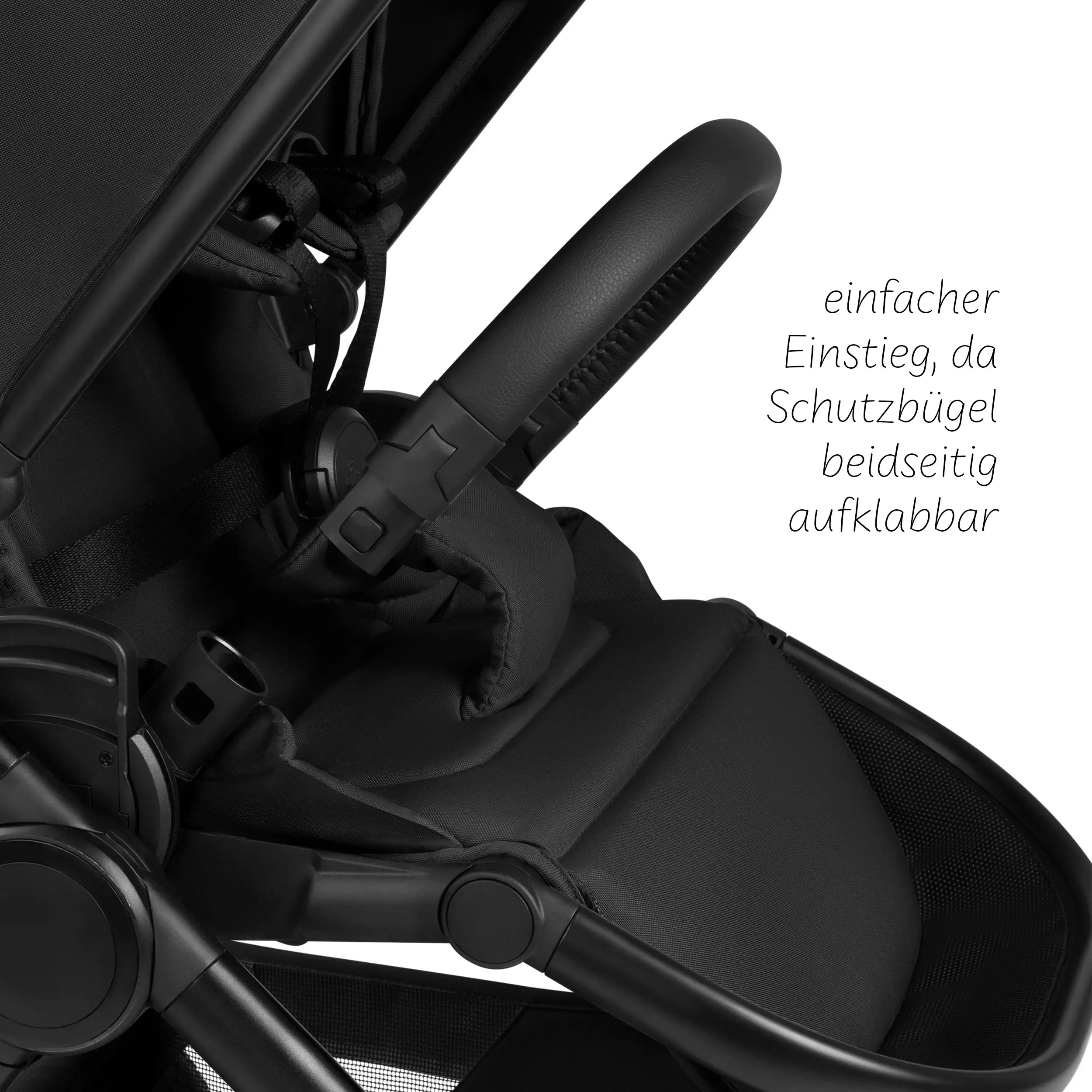 2in1 Stroller S Three - Black 2in1 Stroller S Three - Black