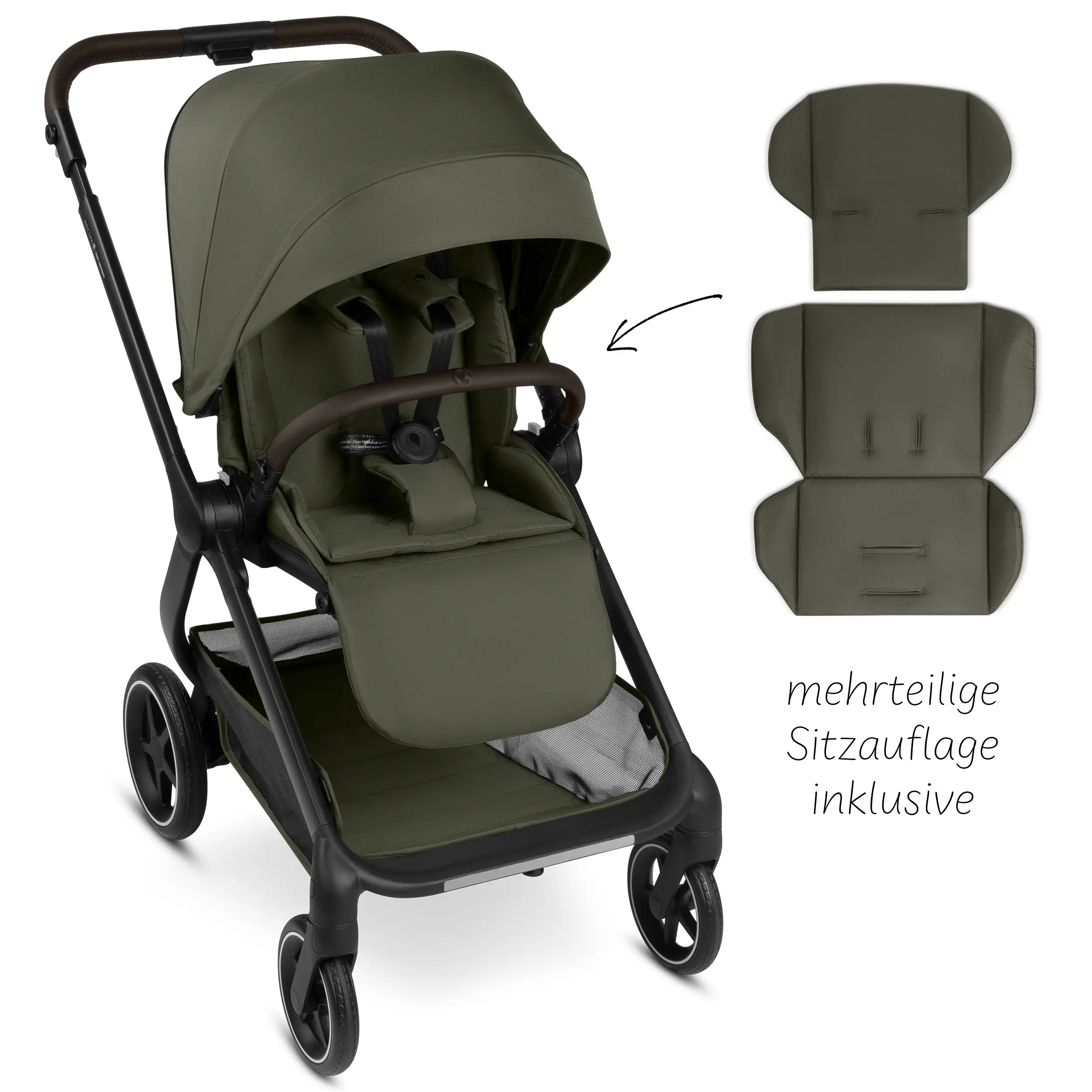 Travel System City Life inkl. Babyschale Calla mit Liegefunktion - Avocado
