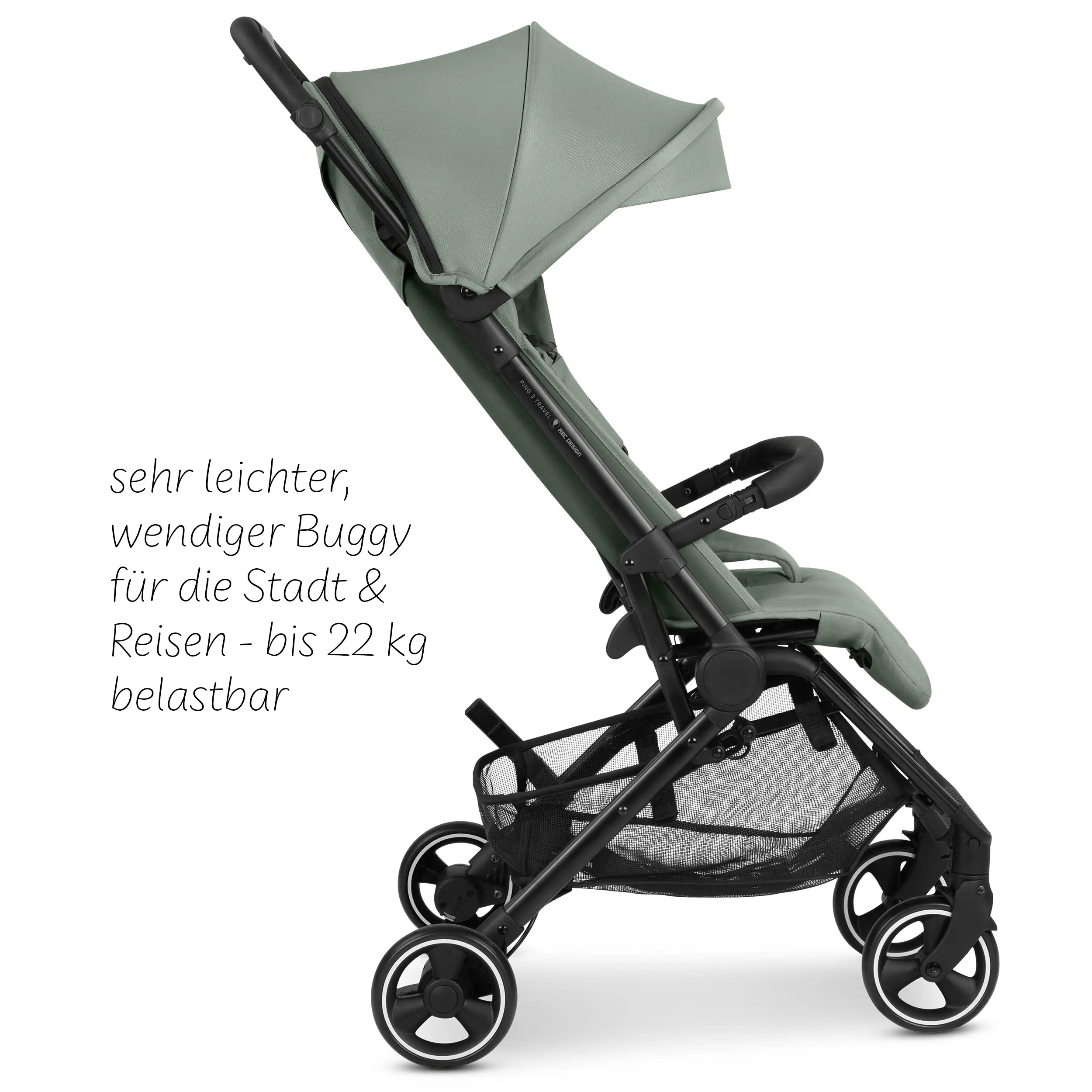 Reisebuggy Ping 3 Travel mit Zubehörset  - Pine
