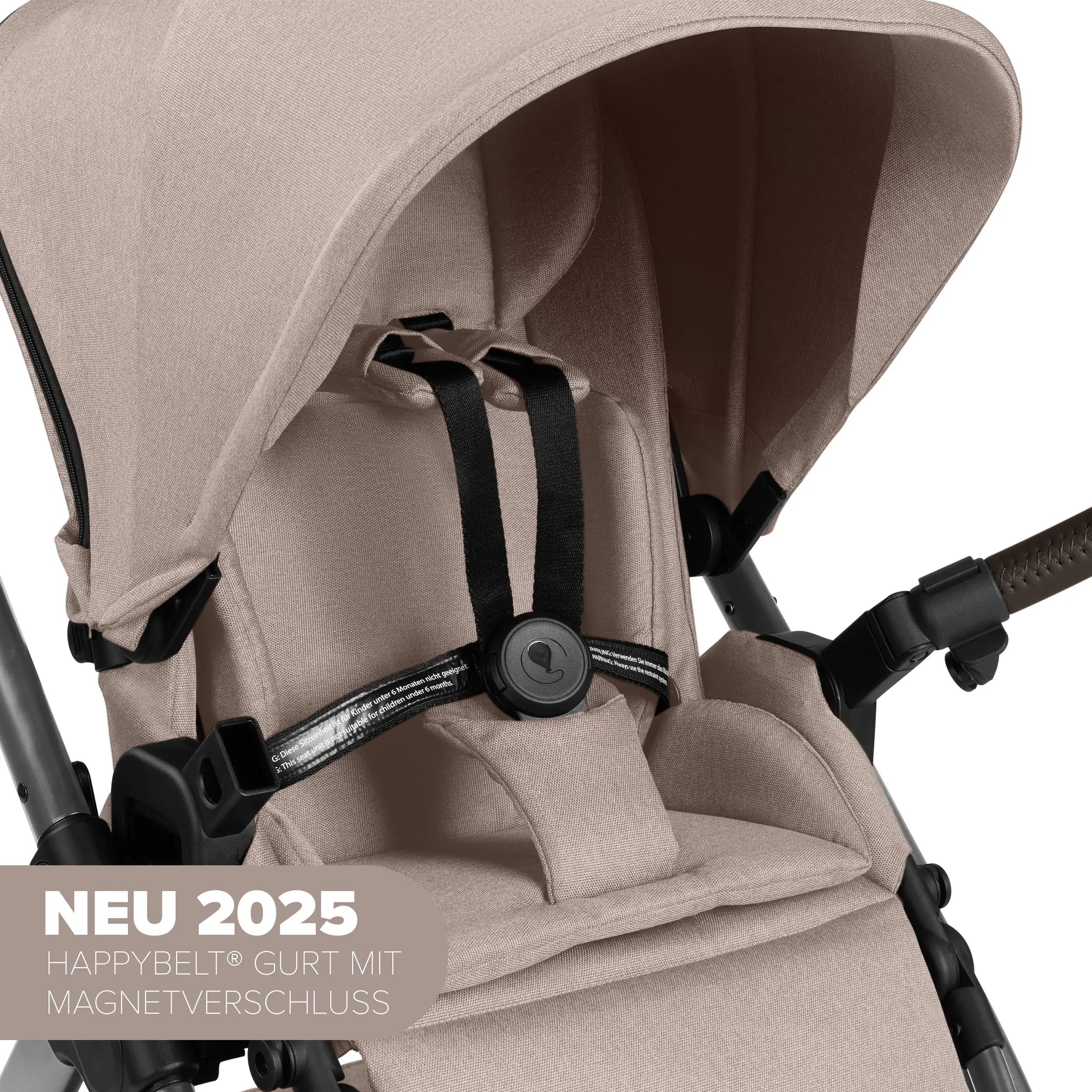 3in1-Kinderwagen-Set Samba 2 inkl. Babyschale Calla mit Liegefunktion - Camel