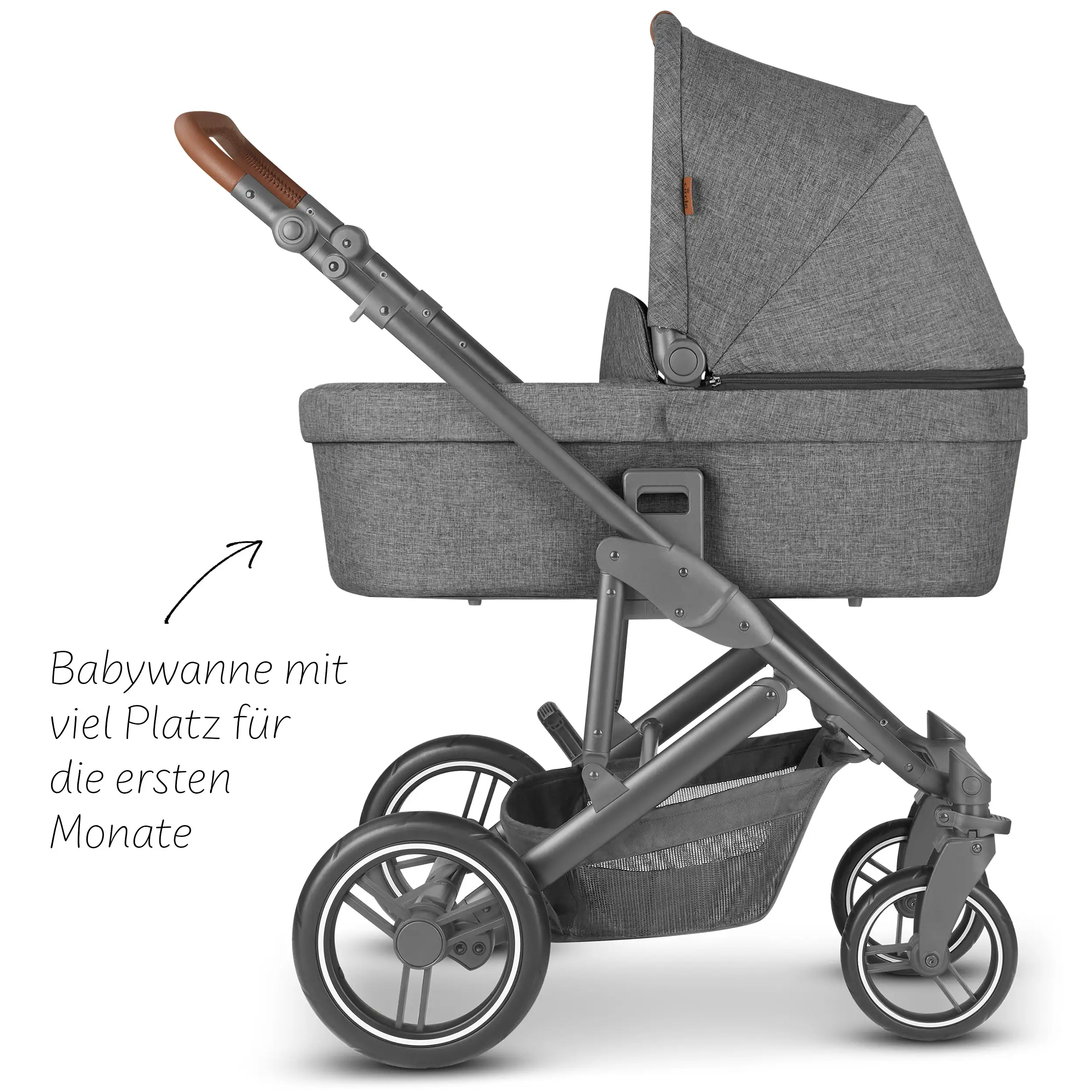 Kombi-Kinderwagen Aversa 4 - Woven Piano