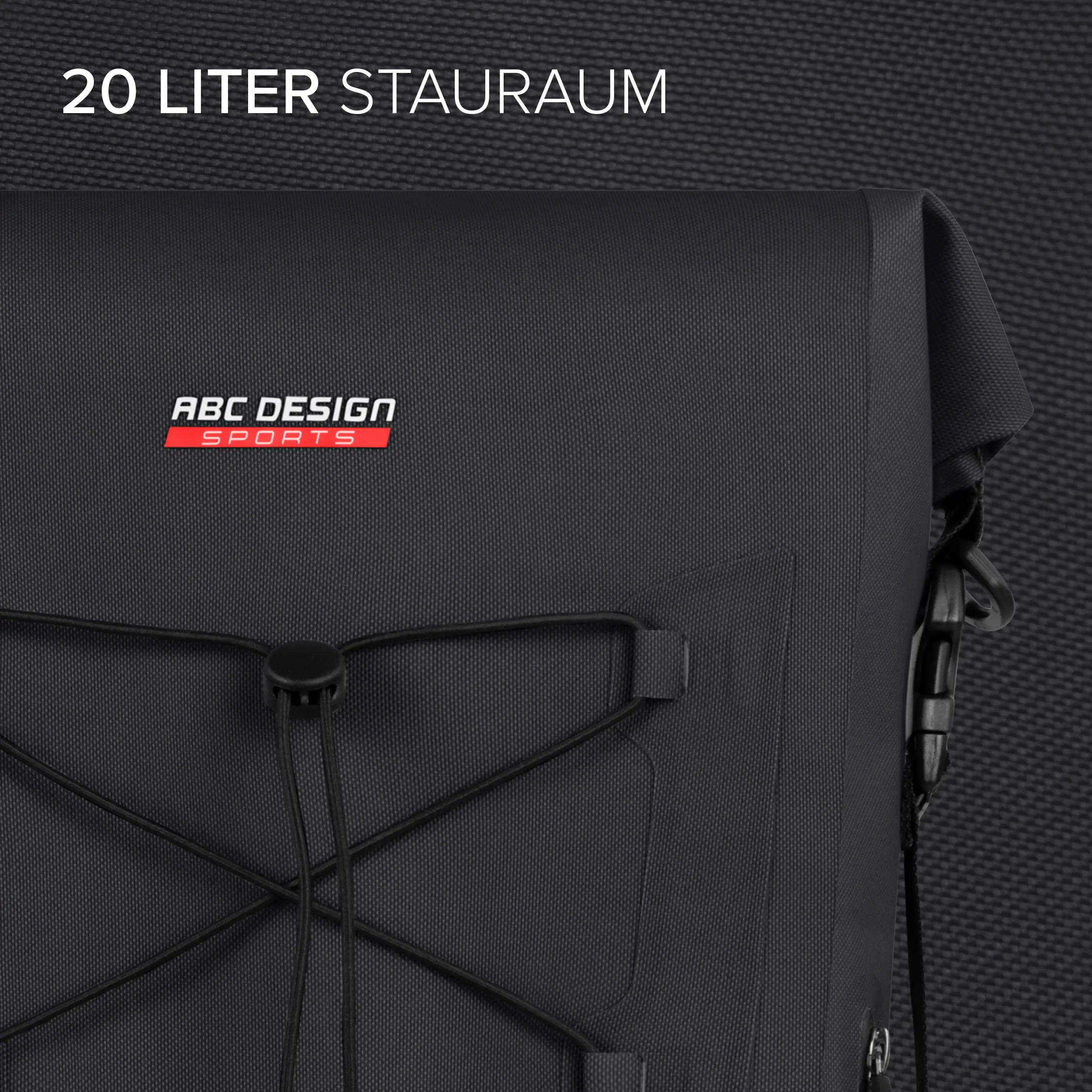 Satteltasche Sion 20L für Kinderwagen Fahrradanhänger & Alltag - Ink