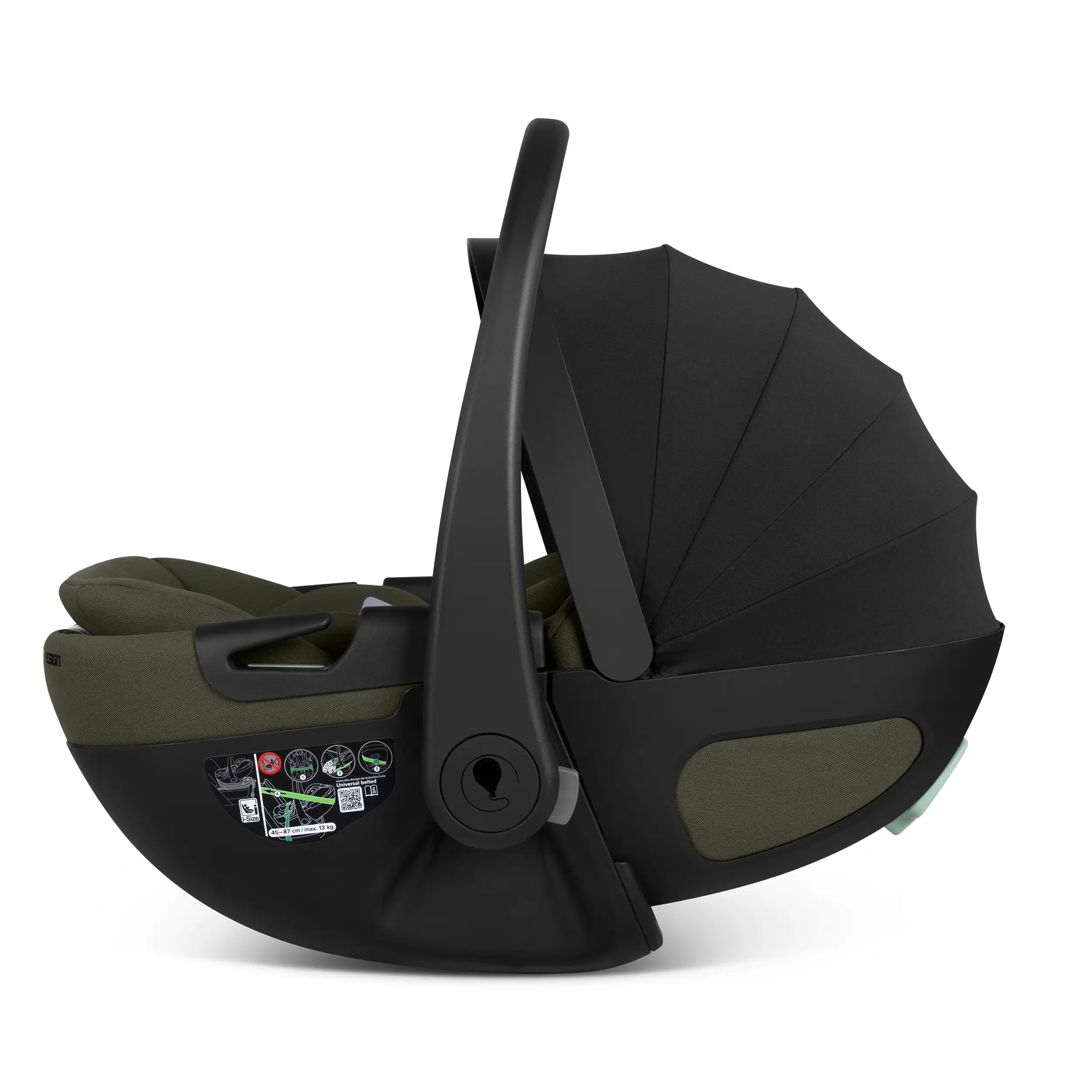 Calla i-Size Infant Car Seat with Reclining Function - Olive