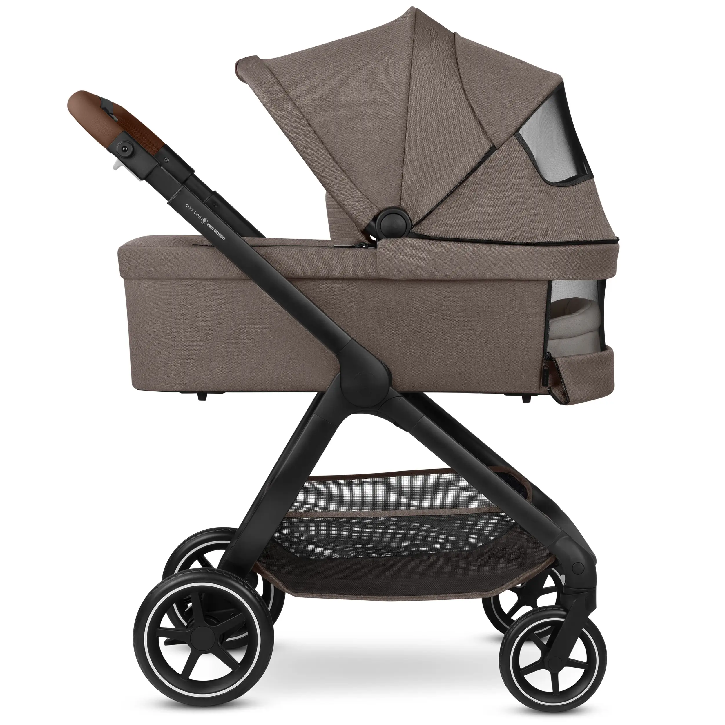 3in1 Kinderwagen-Set City Life inkl. Babyschale Maxi Cosi Pebble 360 Pro 2 - Nature