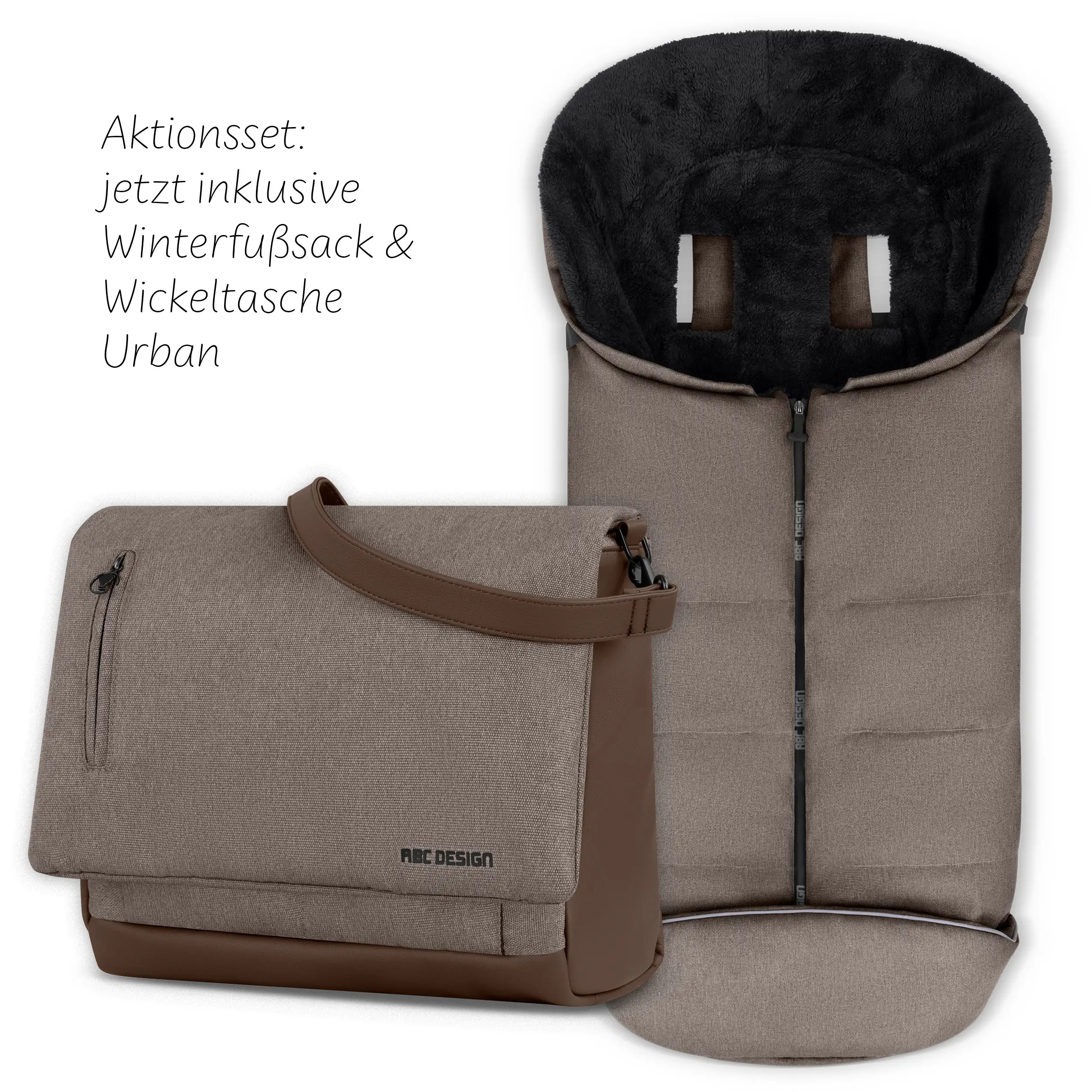 2in1 Stroller Salsa 5 Air incl. Winter Footmuff & Diaper Bag - Nature 2in1 Stroller Salsa 5 Air incl. Winter Footmuff & Diaper Bag - Nature