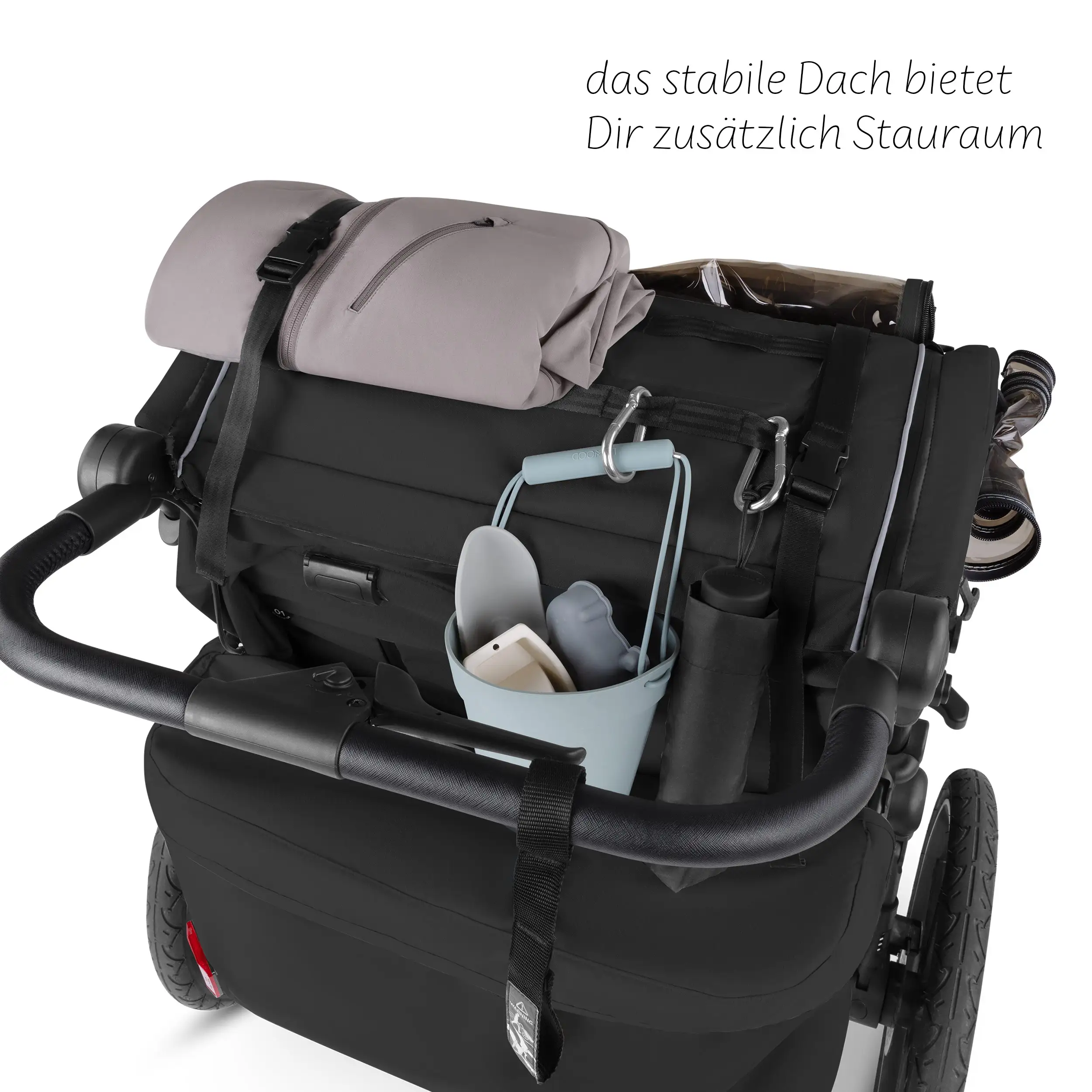 Fahrradanhänger Tour inkl. Neugeboreneneinsatz & Sport Kit - Ink