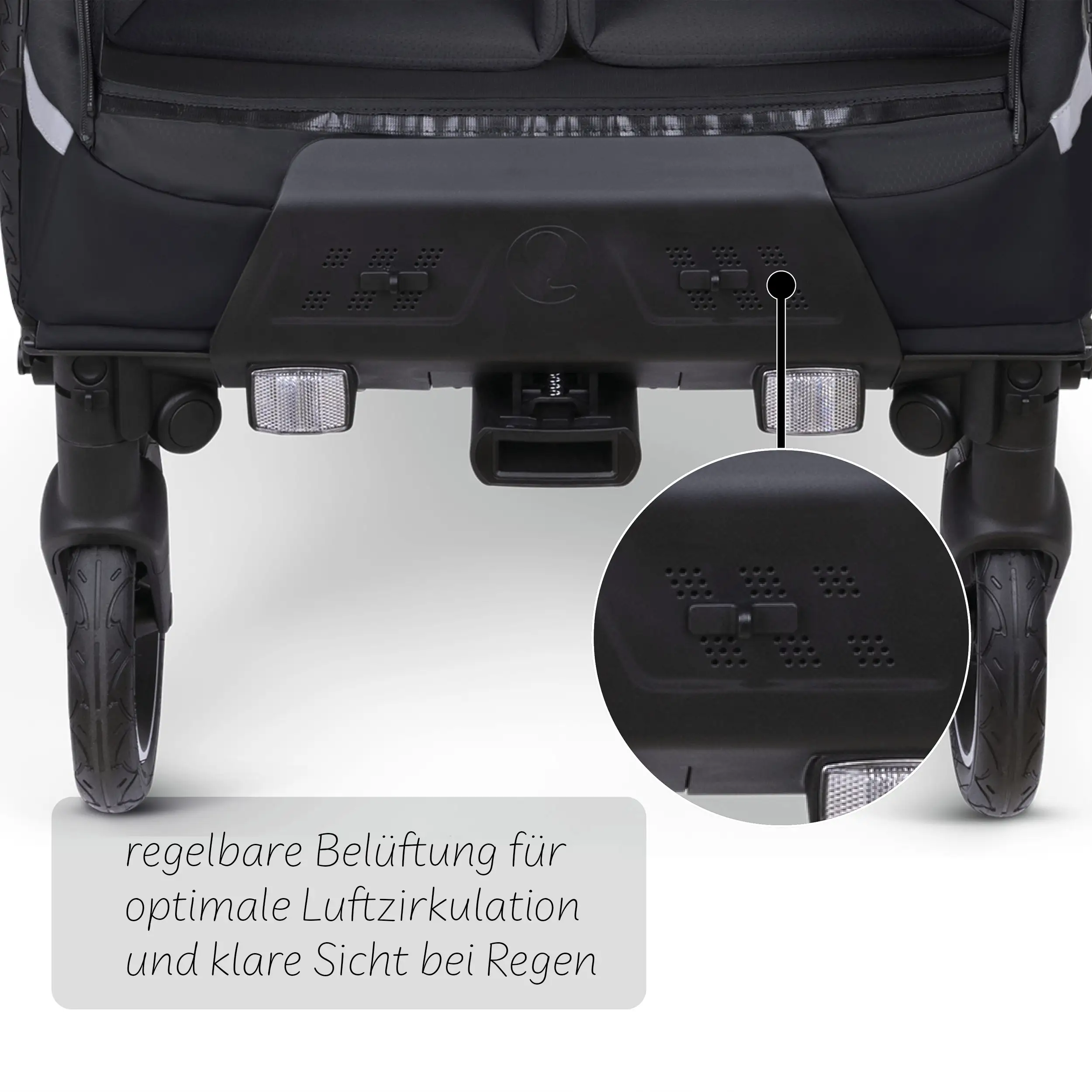 Fahrradanhänger Tour inkl. Neugeboreneneinsatz & Sport Kit - Ink