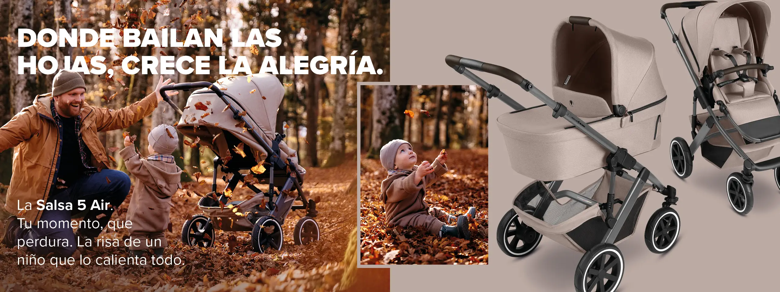 Cochecito 2en1 Salsa 5 Air - Camel