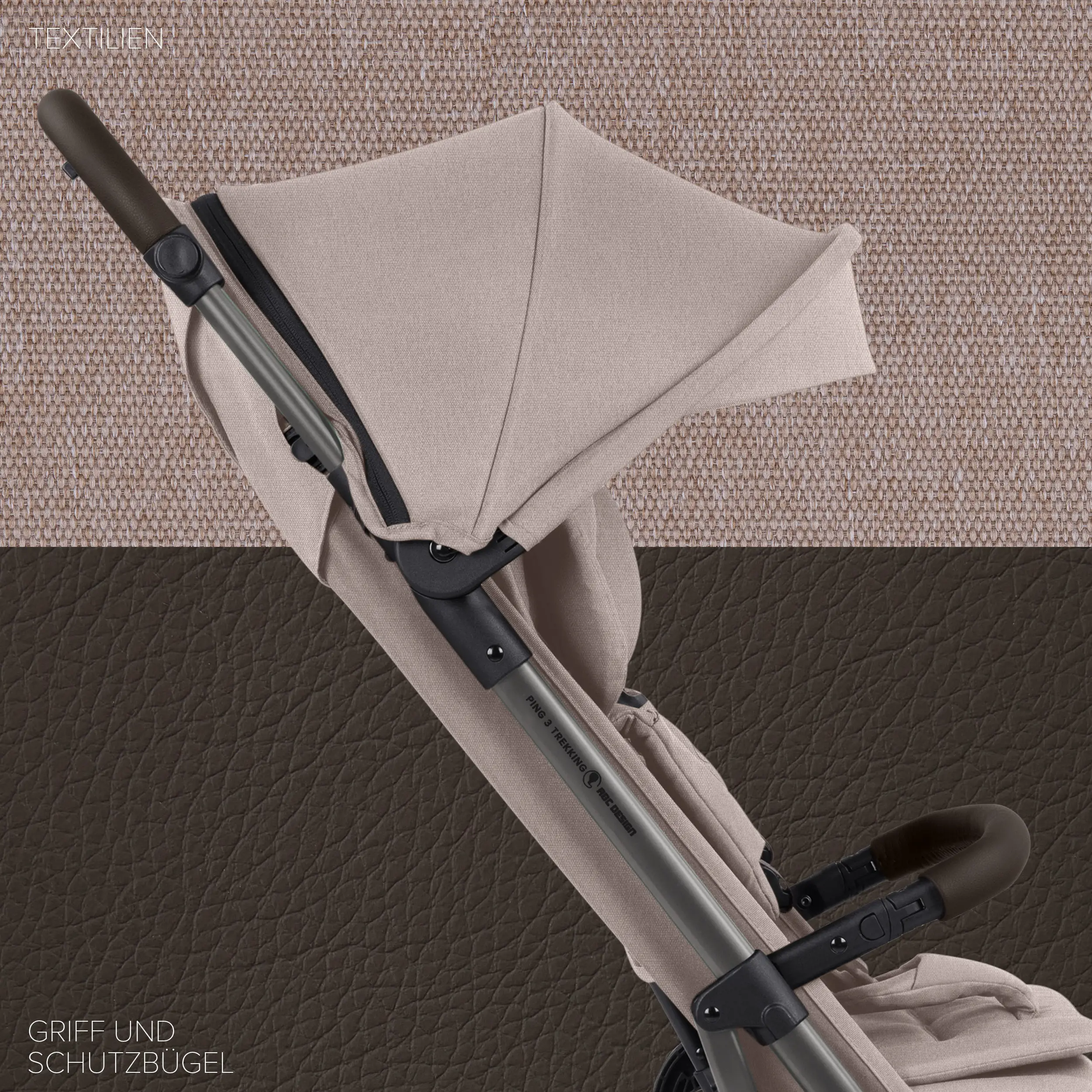 Poussette de voyage Ping 3 Trekking - Camel Poussette de voyage Ping 3 Trekking - Camel