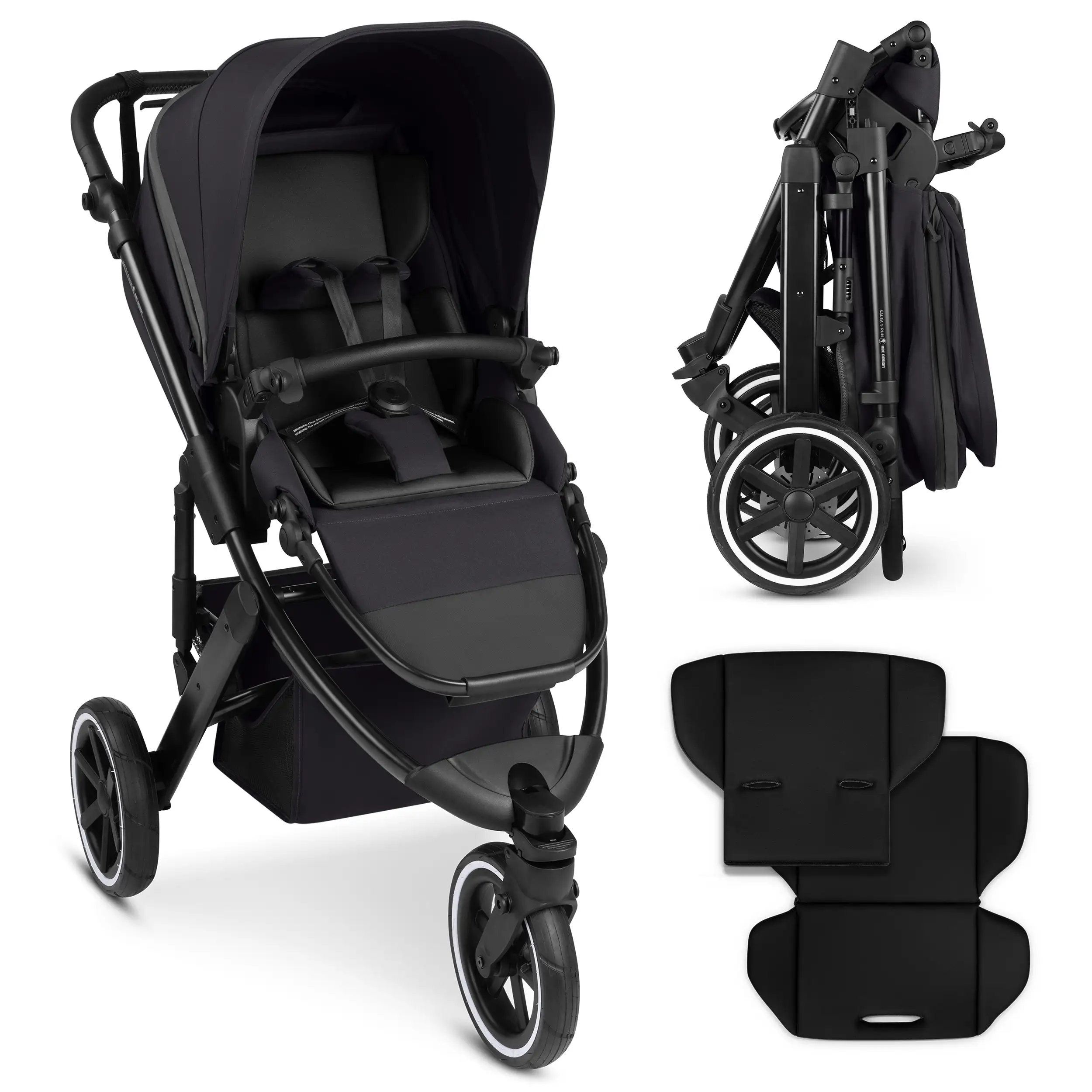 Poussette de sport Salsa 5 Run (avec homologation sportive) - Coal Poussette de sport Salsa 5 Run (avec homologation sportive) - Coal