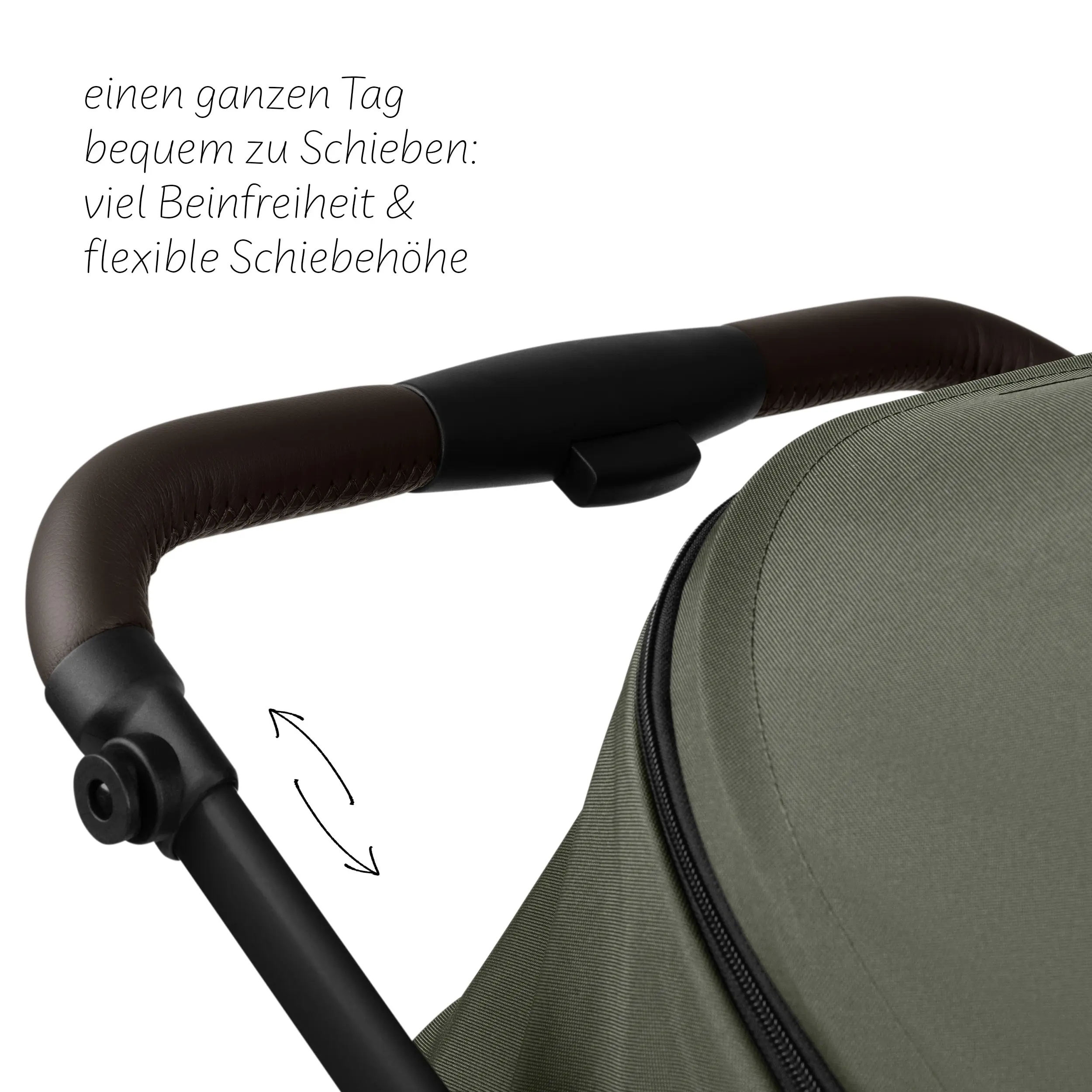 Kombi-Kinderwagen Salsa 5 Air inkl. Wickeltasche, Sonnenschirm, Regenschutz, Becherhalter - Avocado
