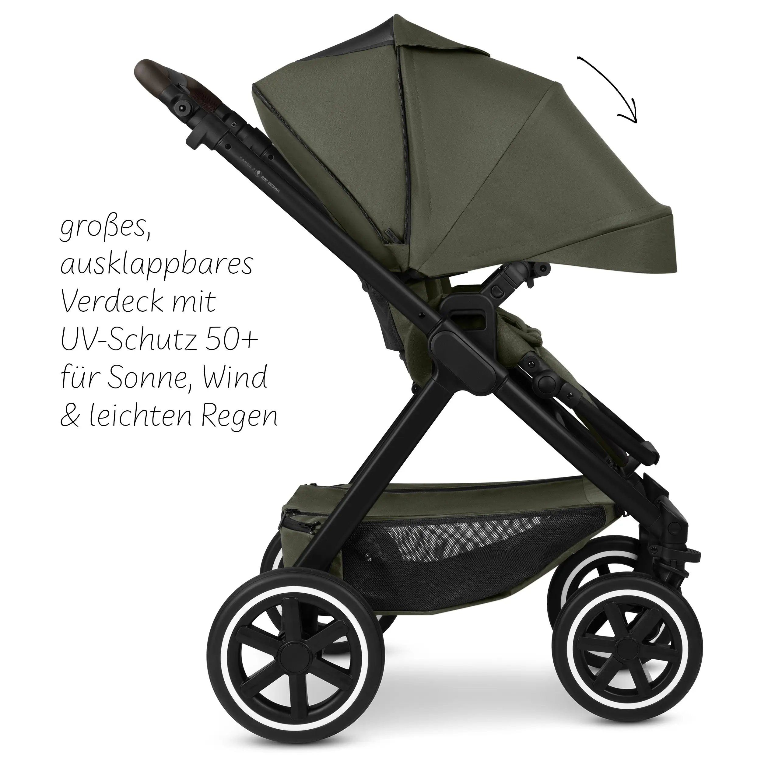 Travel system Samba 2 incl. Calla lie-flat infant car seat - Avocado