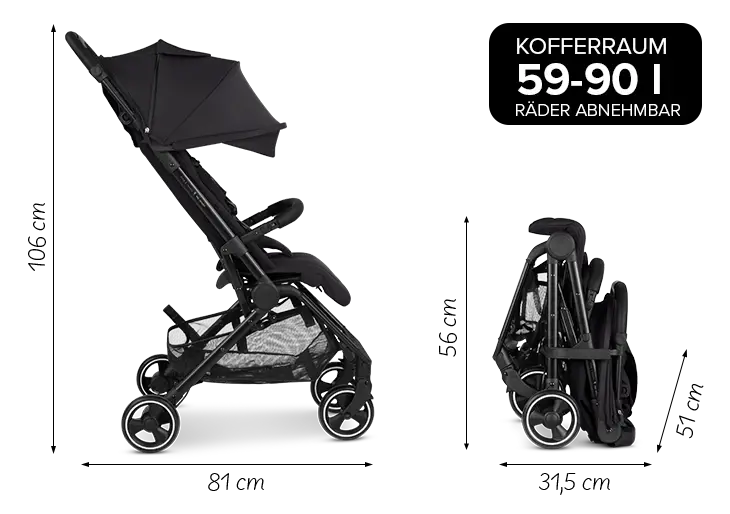 ABC Design Ping 3 Travel Abmessungen