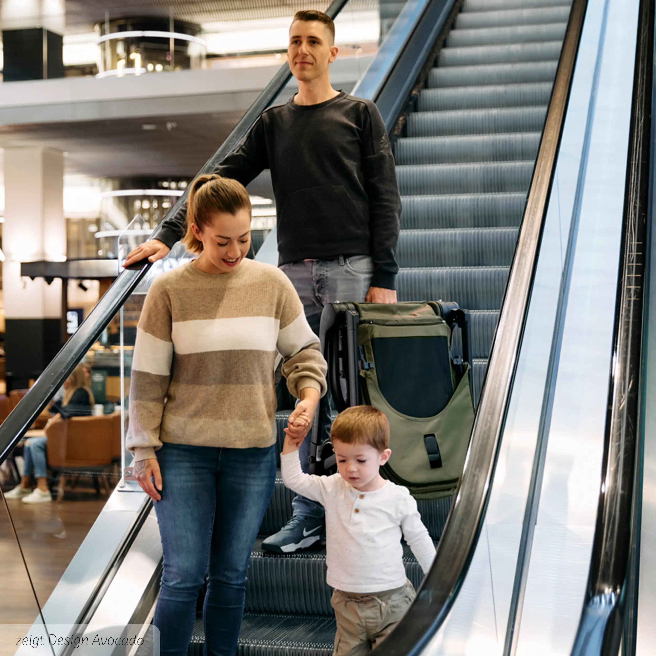 4in1-Kinderwagen-Set City Life inkl. Isofix Base - Nature