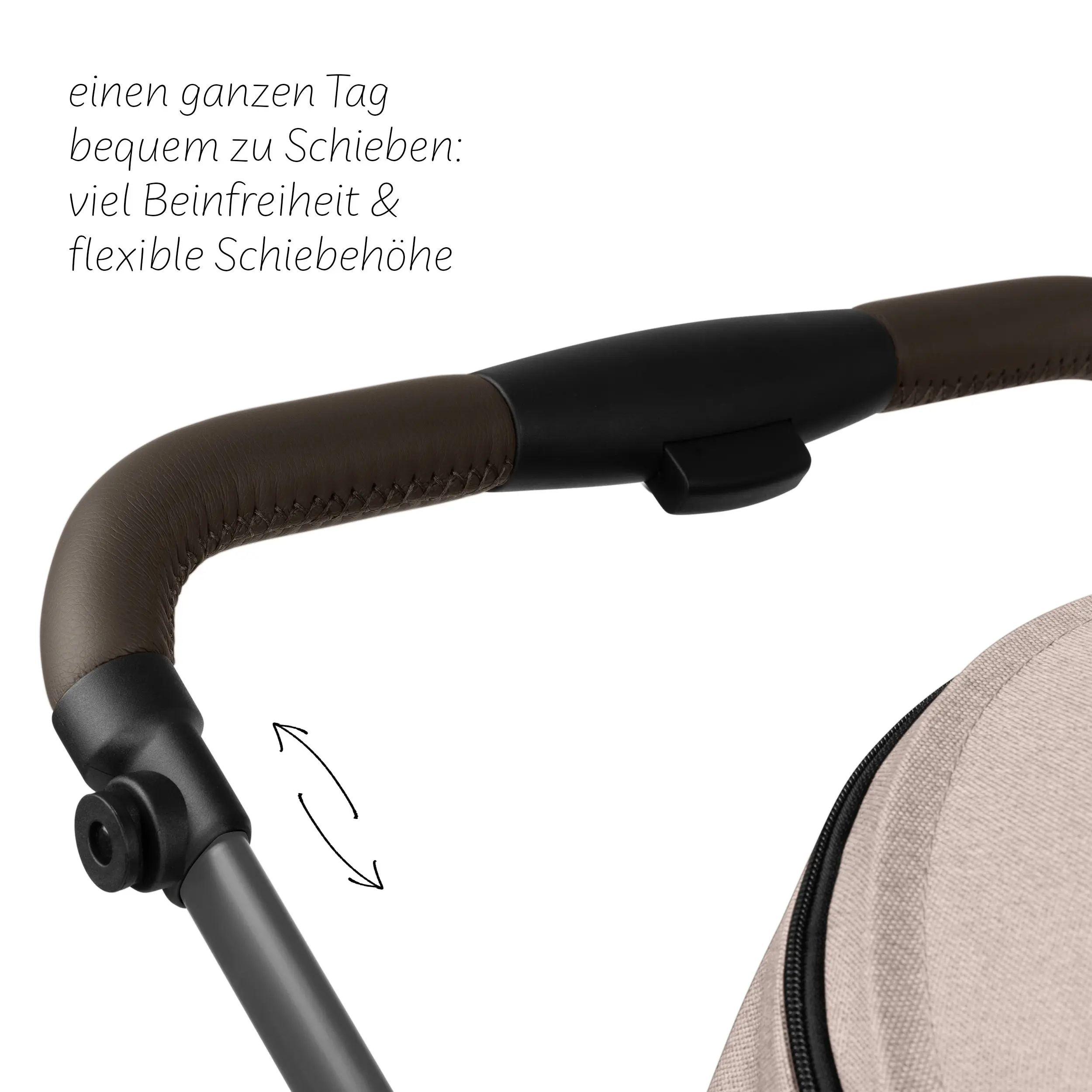 Kombi-Kinderwagen Salsa 5 Air inkl. Wickeltasche, Sonnenschirm, Regenschutz, Becherhalter - Camel