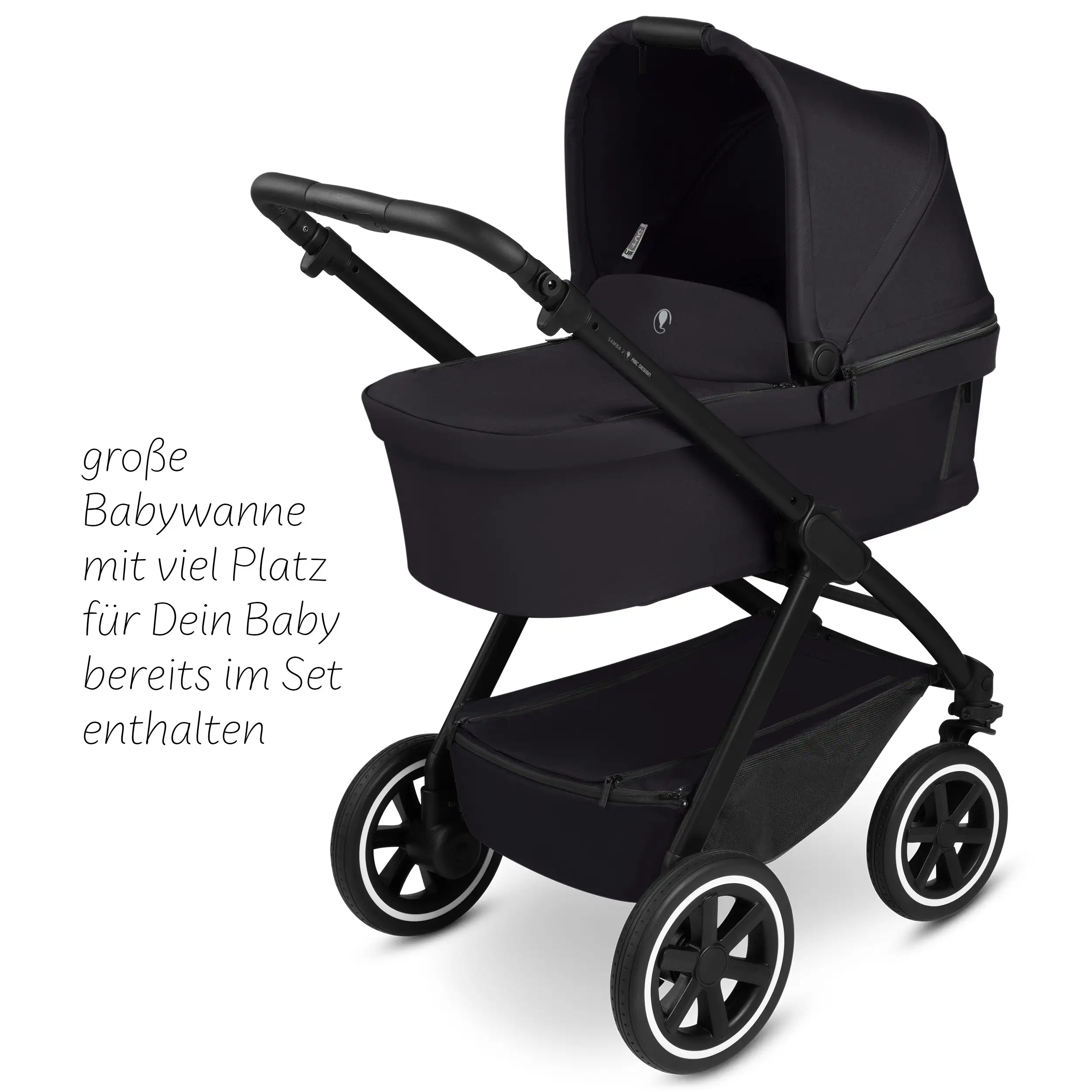 3in1 Stroller set Samba 2 incl. infant car seat Maxi Cosi Pebble 360 Pro 2 - Coal